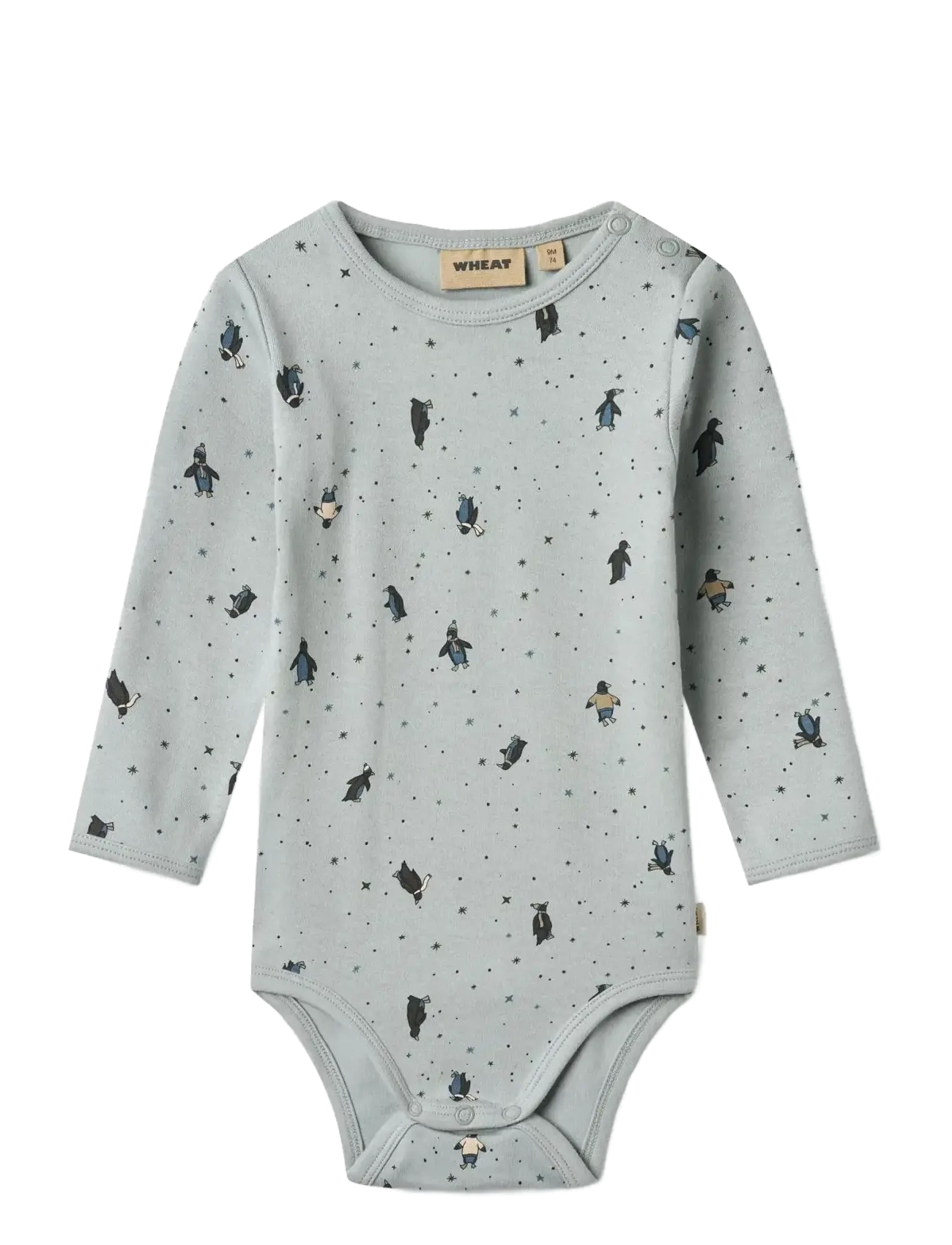 Wheat Body L/S Berti - 4 for 3 - SOFT RAIN PENGUINS / blue