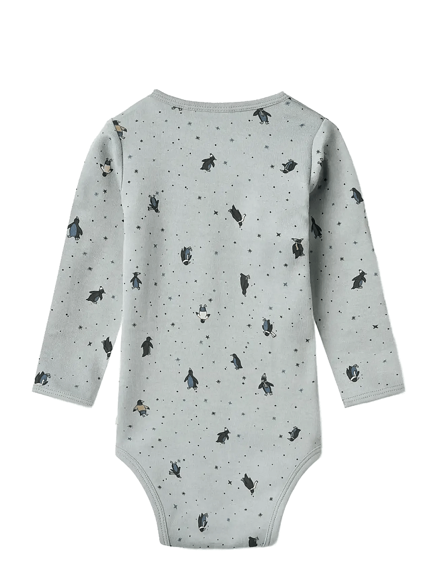 Wheat - Body L/S Berti - langärmelige bodys - soft rain penguins - 1
