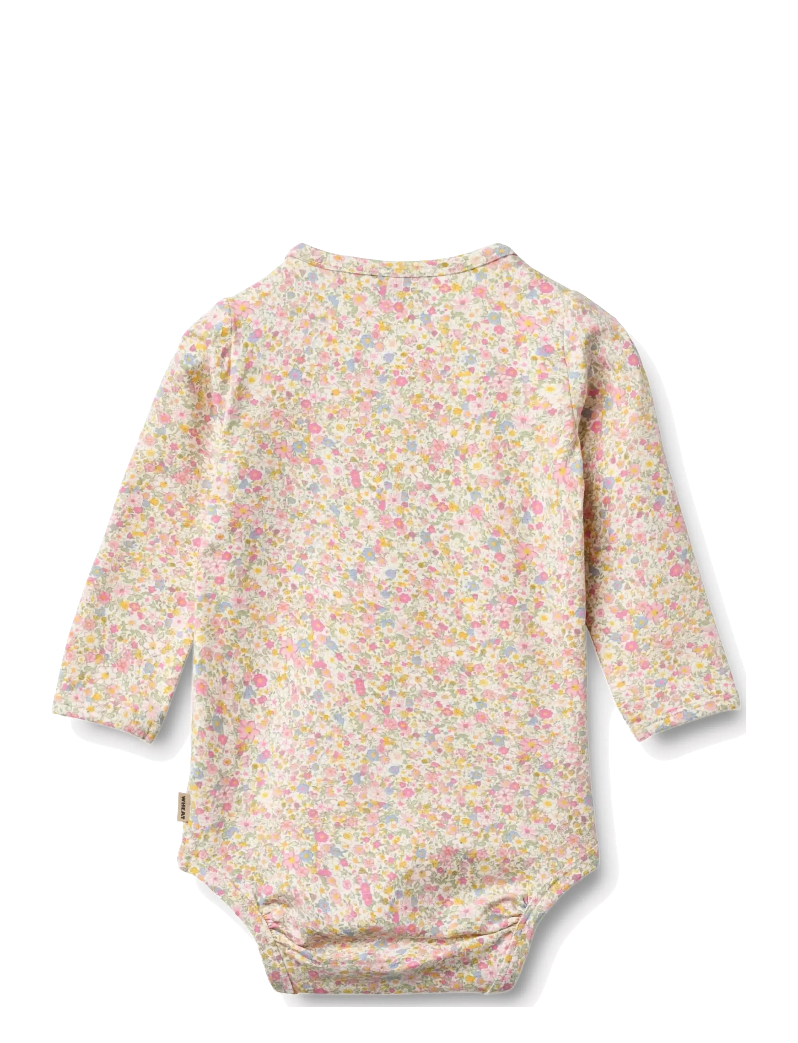 Wheat - Body L/S Liv - langerma samfellur - blush flower meadow - 1