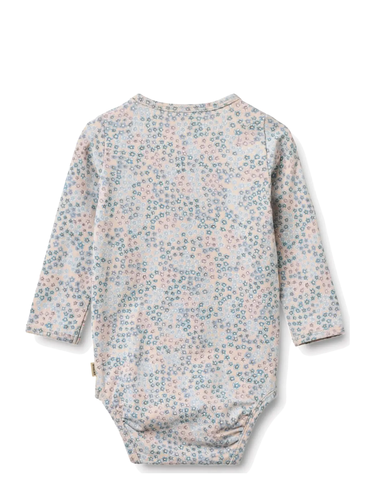 Wheat - Body L/S Liv - pikkade varrukatega bodid - powder blue flowers - 1
