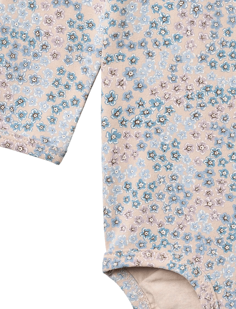 Wheat - Body L/S Liv - langärmelige bodys - powder blue flowers - 2