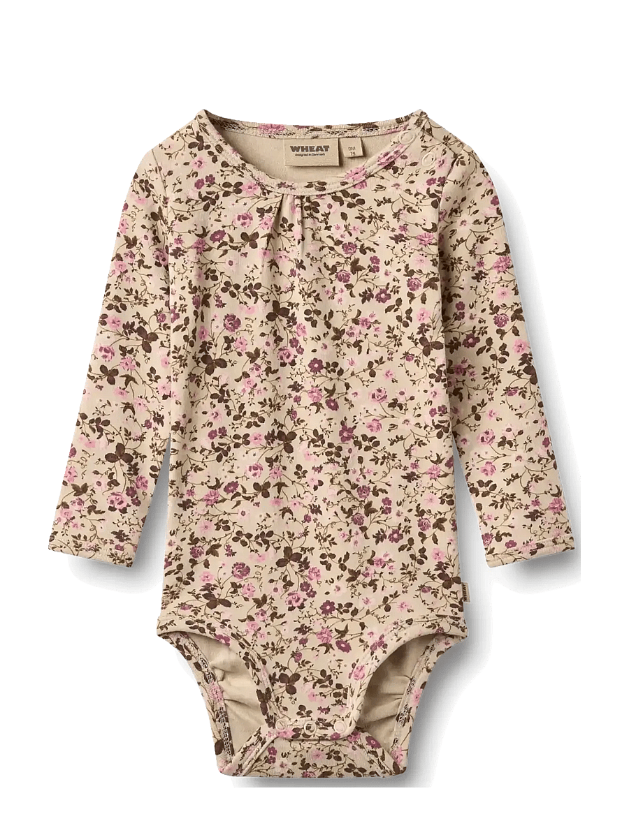Wheat - Body L/S Liv - langärmelig - soft sand flower wine - 0