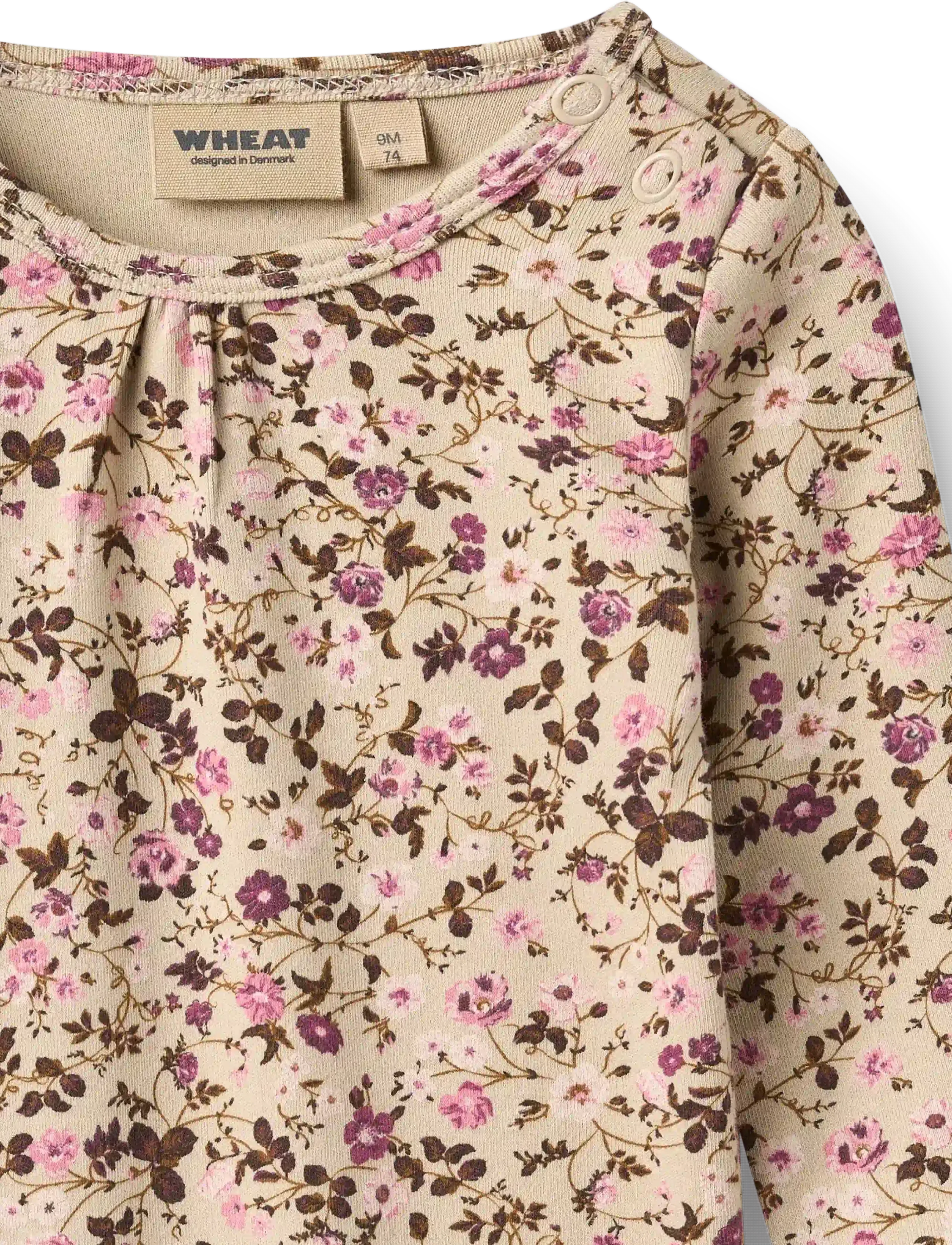 Wheat - Body L/S Liv - langärmelig - soft sand flower wine - 2