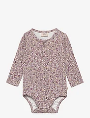 Wheat - Body Liv - long-sleeved - grey rose flowers - 0