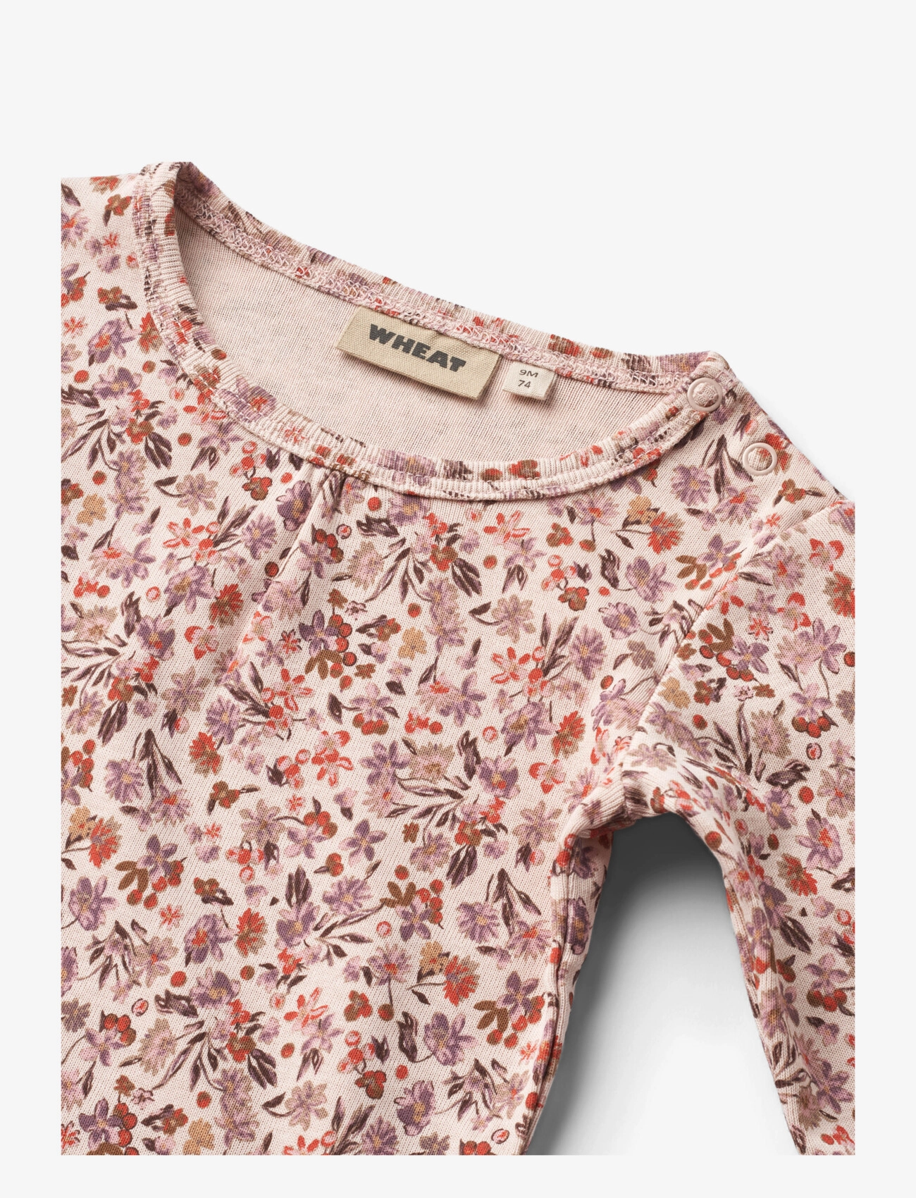 Wheat - Body L/S Liv - pale rose flowers - 2