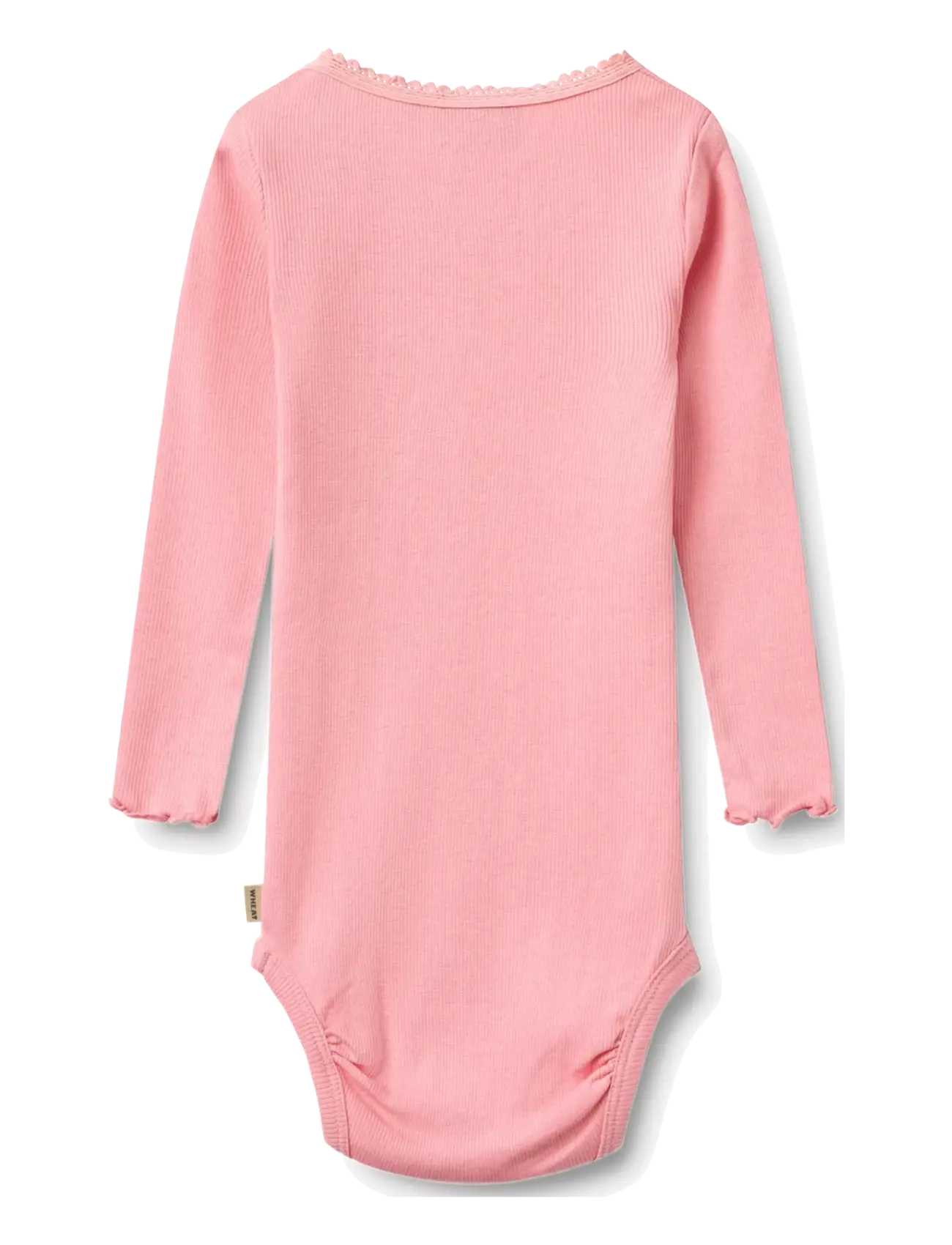 Wheat - Rib Body L/S Lotta - langärmelige bodys - bubblegum - 1