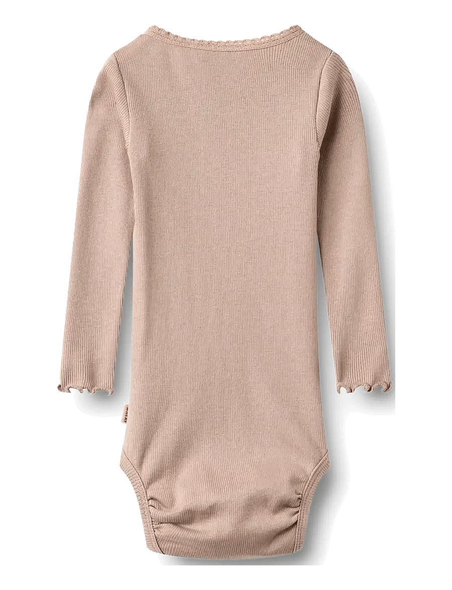 Wheat - Rib body L/S Lotta - langärmelige bodys - dry rose - 1