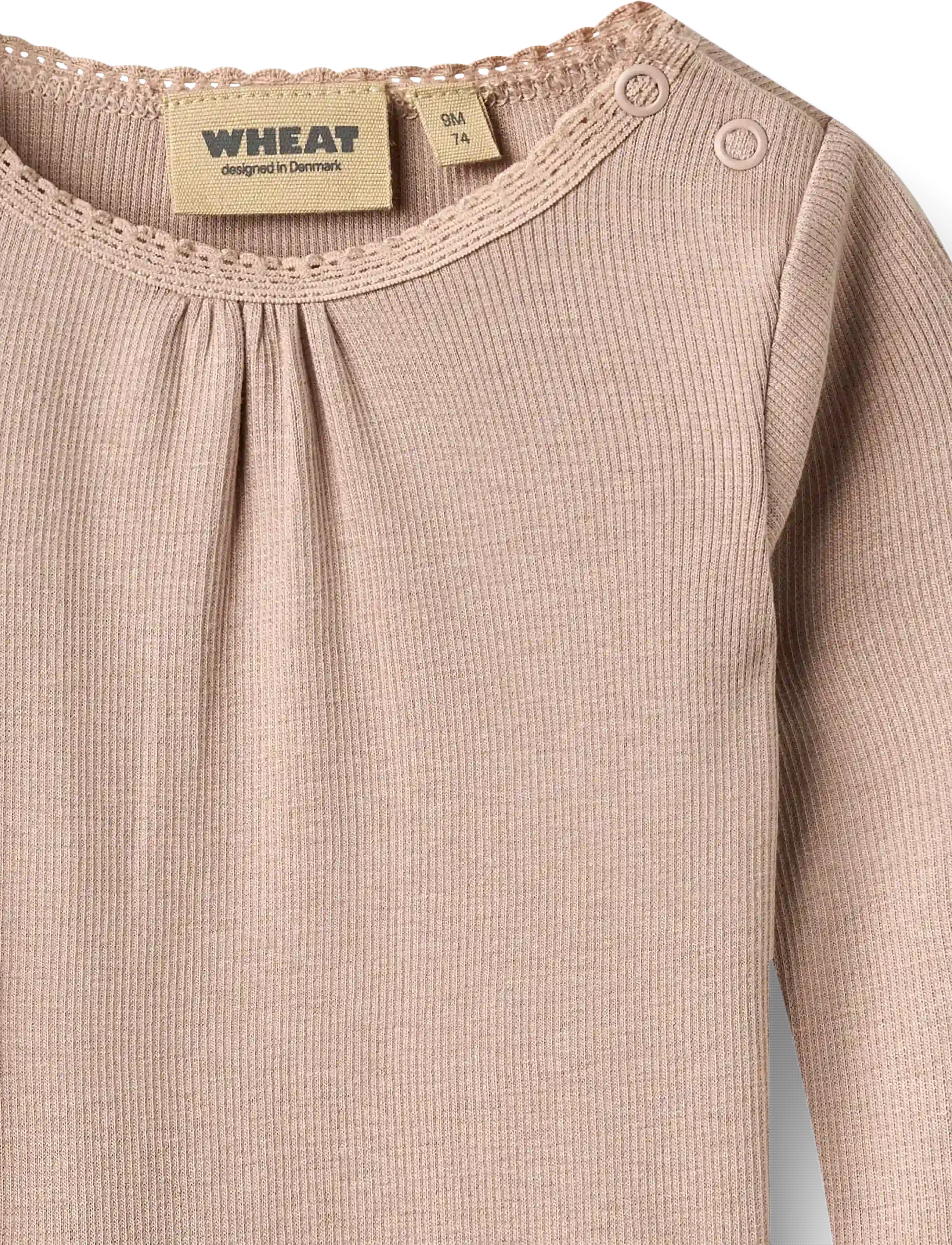 Wheat - Rib body L/S Lotta - langärmelige bodys - dry rose - 2