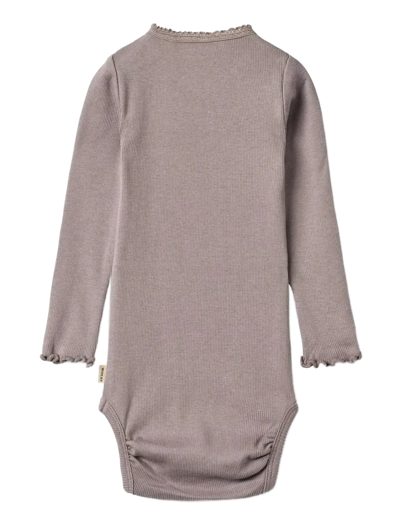 Wheat - Rib Body L/S Lotta - långärmade bodies - dusty purple - 1
