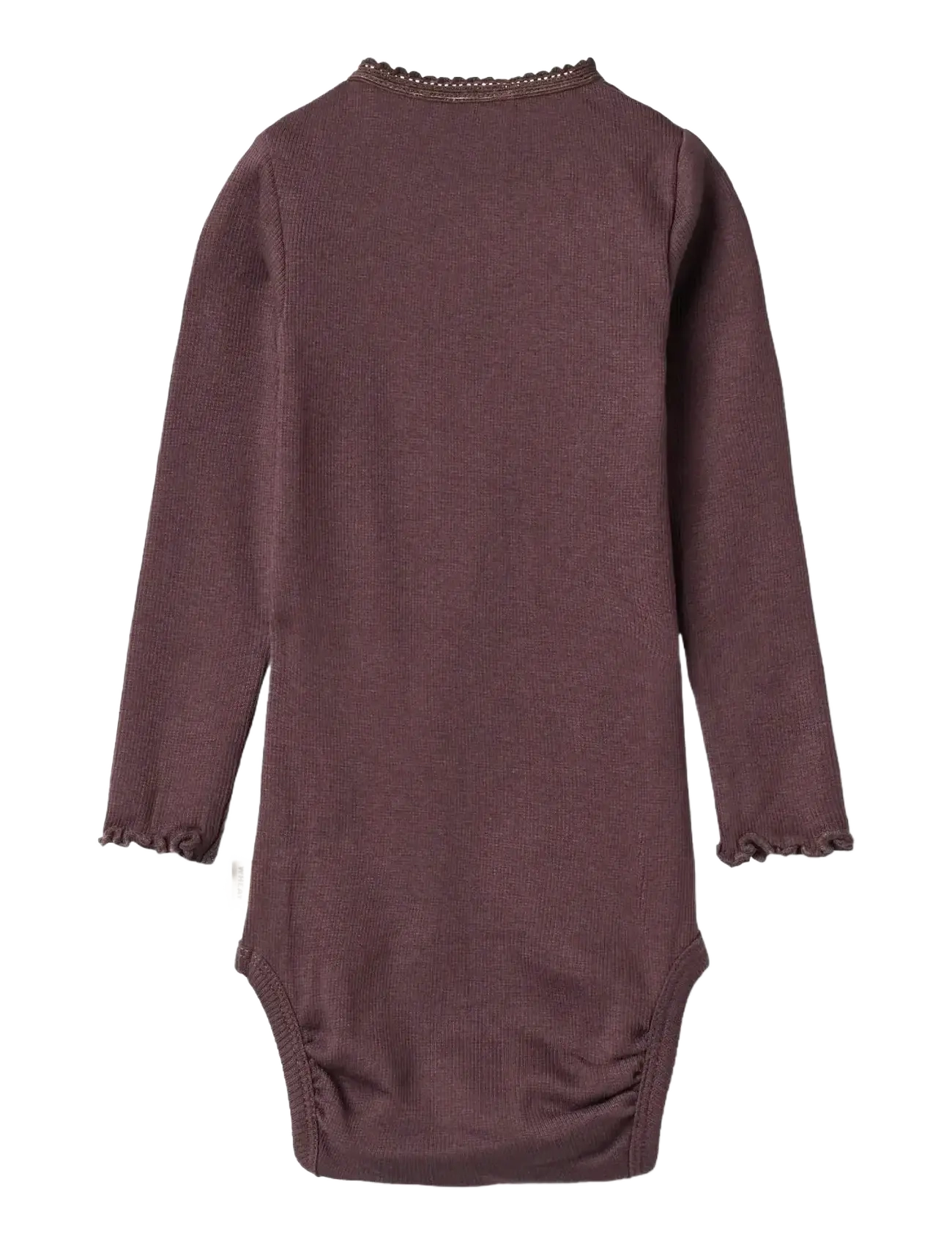 Wheat - Rib Body L/S Lotta - langermede bodyer - fudge - 1