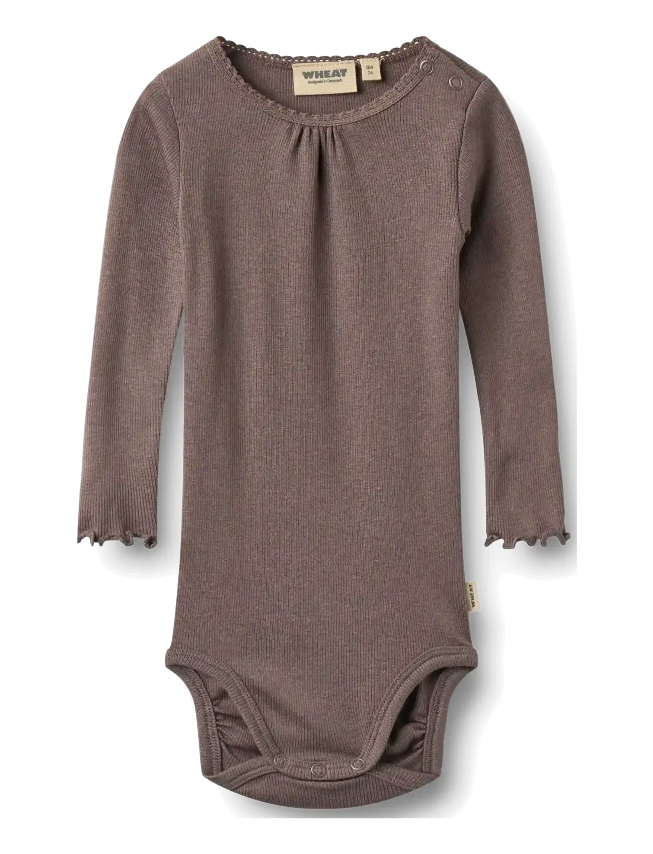 Wheat Rib body L/S Lotta - Nach Größe einkaufen - PLUM TRUFFLE / purple