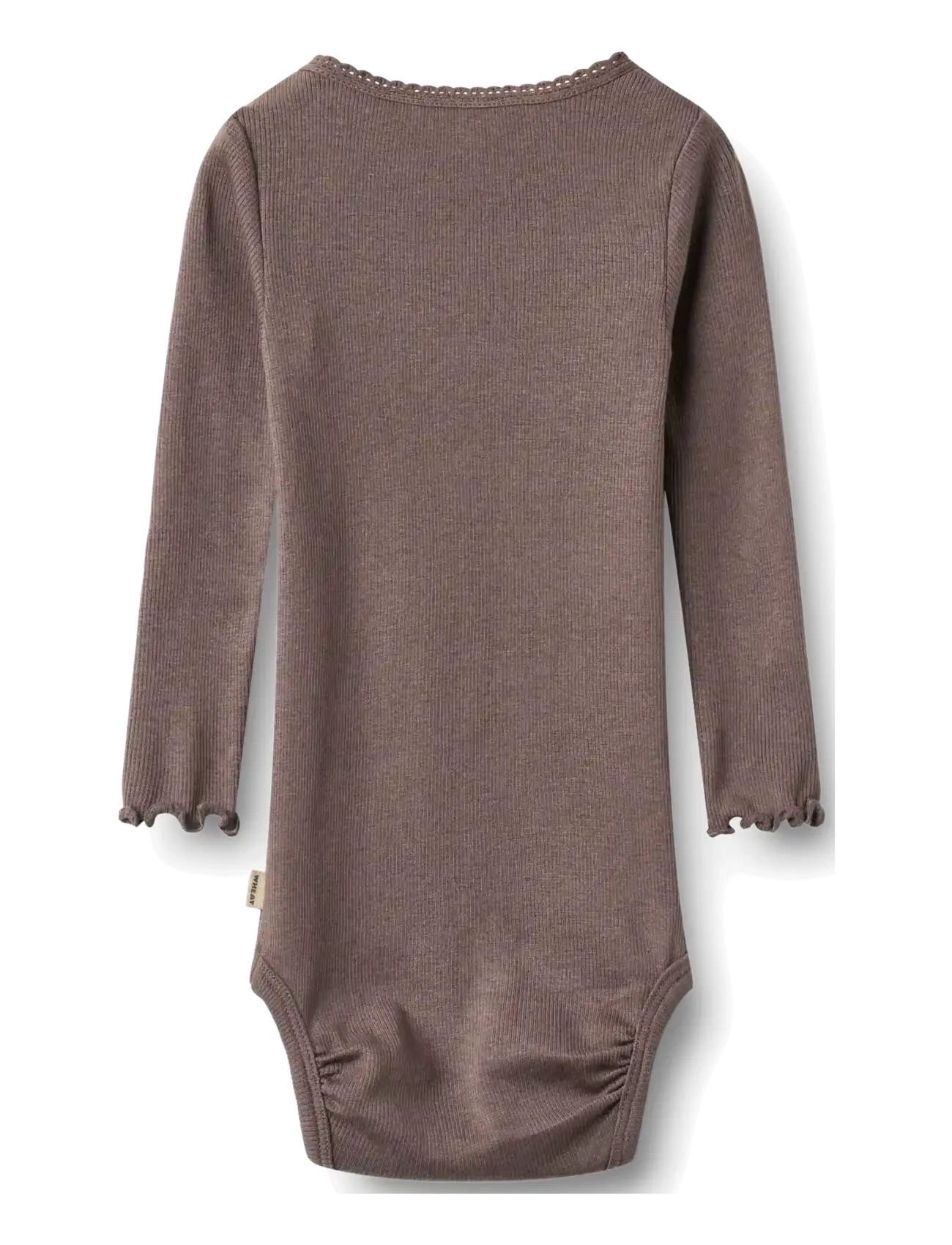 Wheat - Rib body L/S Lotta - langärmelige bodys - plum truffle - 1