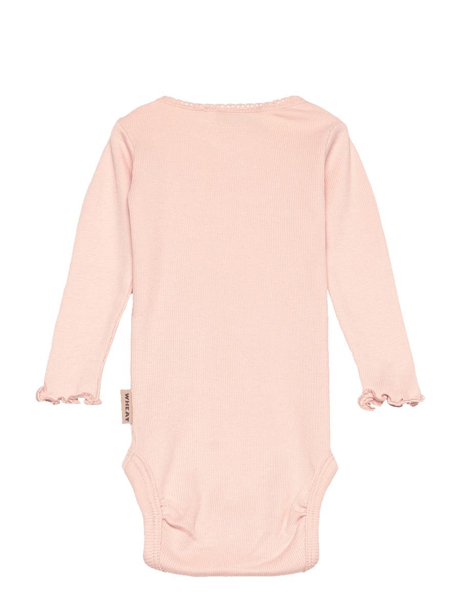 Wheat - Rib Body L/S Lotta - langärmelige bodys - powder - 1