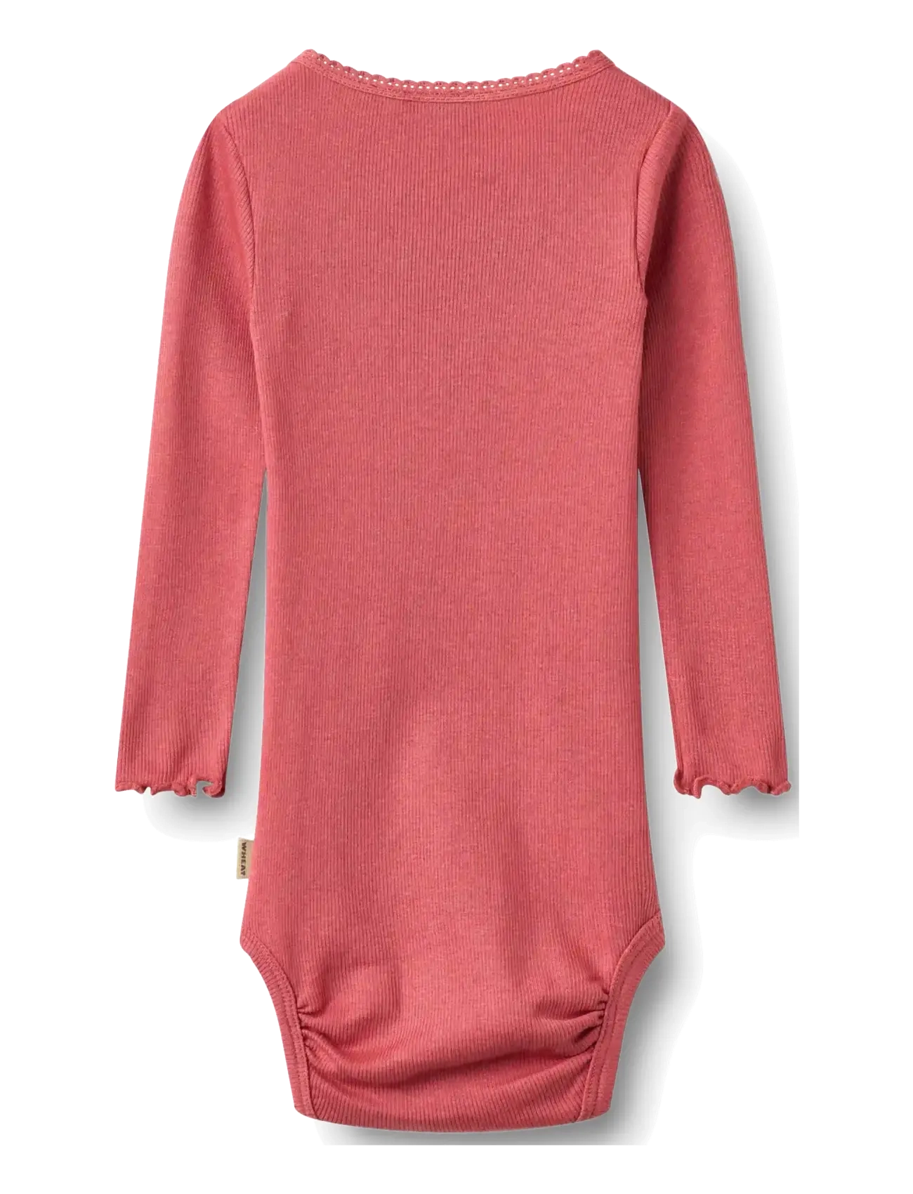 Wheat - Rib Body L/S Lotta - pikkade varrukatega bodid - raspberry - 1