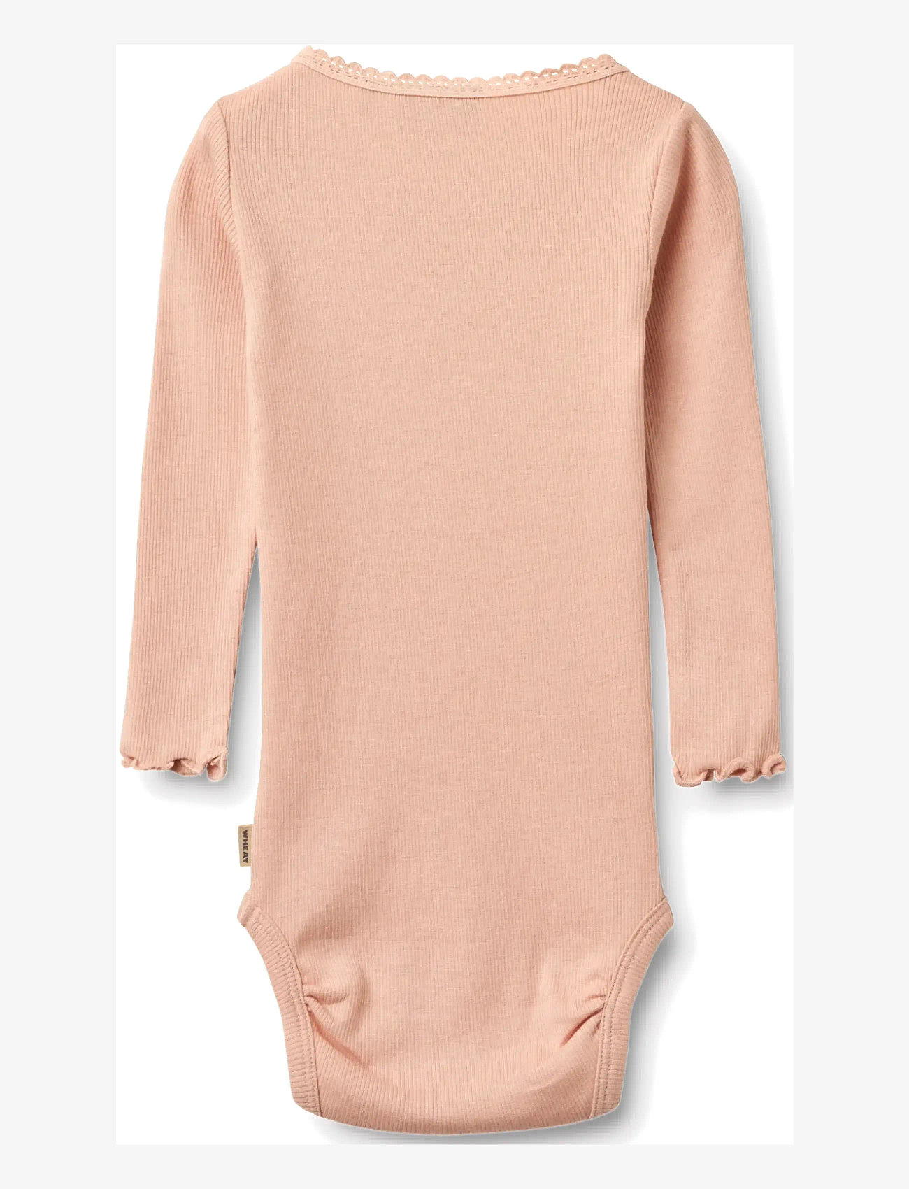 Wheat - Rib Body L/S Lotta - langærmede bodyer - rose cloud - 1