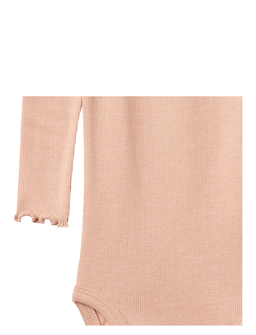 Wheat - Rib Body L/S Lotta - pikkade varrukatega bodid - rose cloud - 2