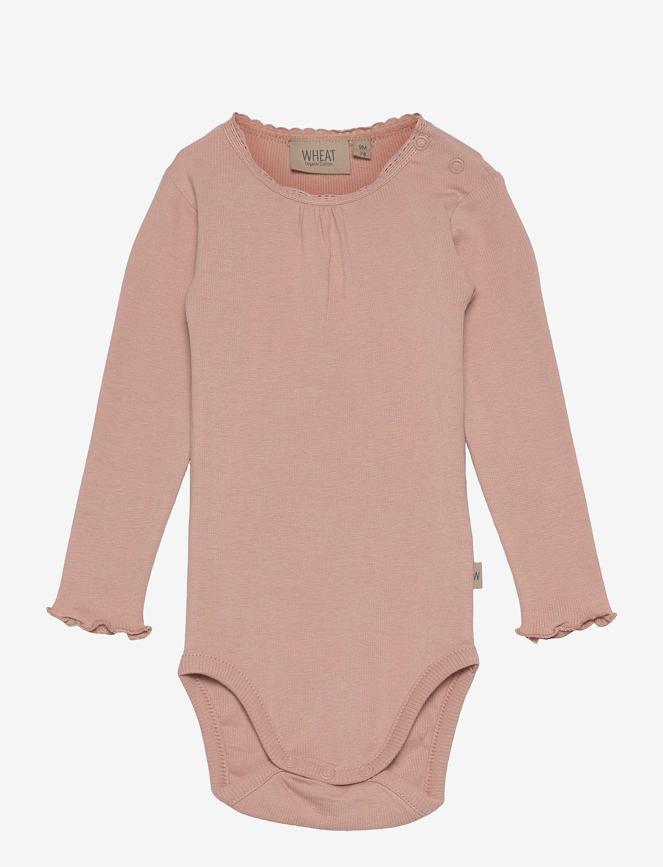 Wheat - Body Rib Lace LS - rose powder - 0