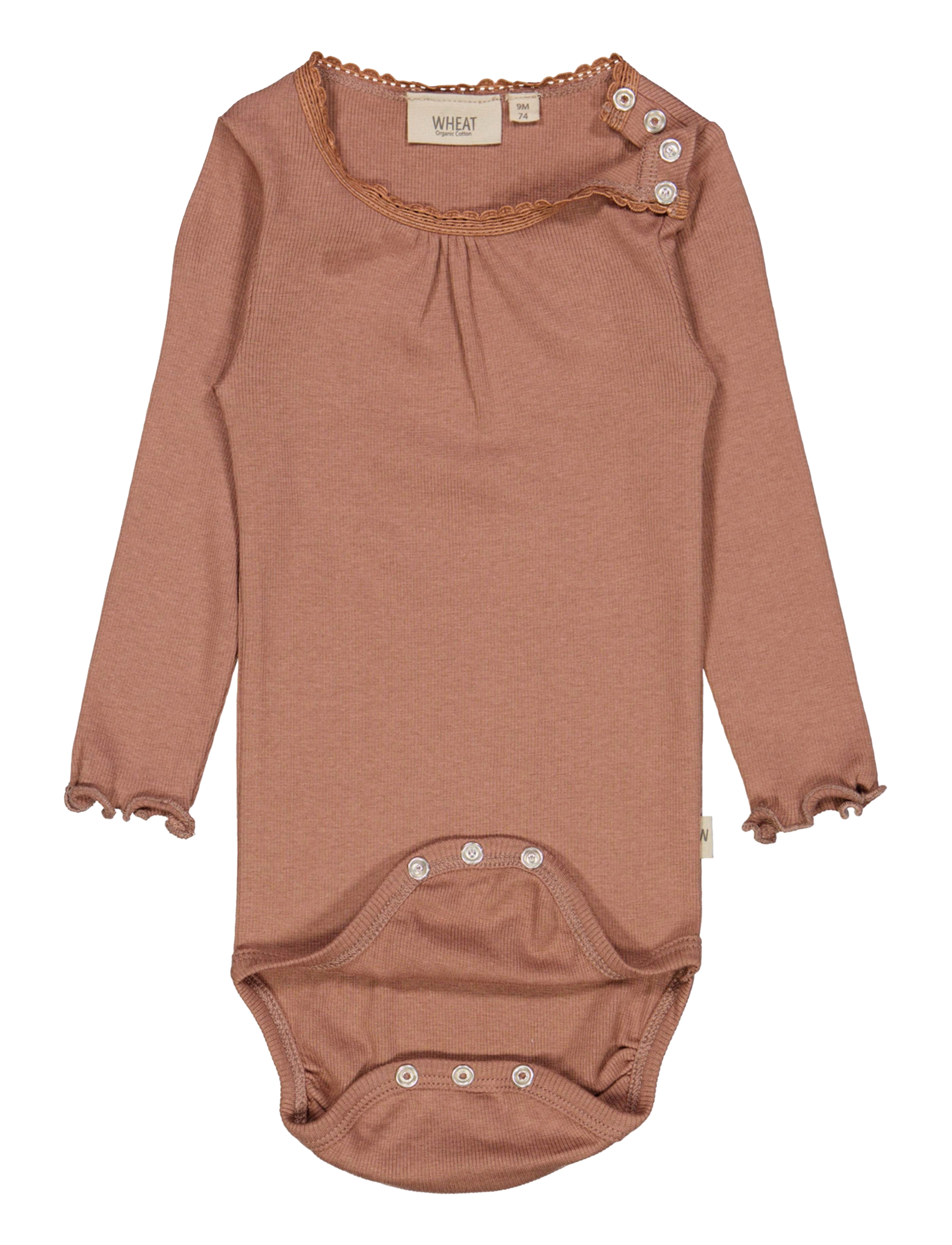 Wheat - Body Rib Lace LS - vintage rose - 1