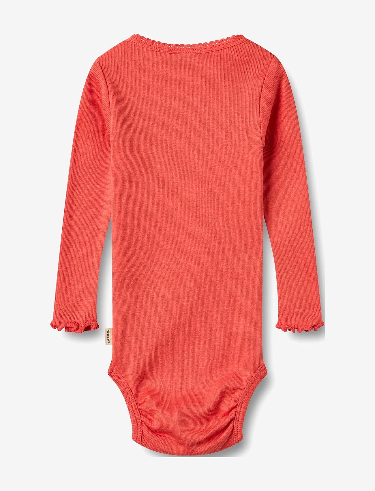 Wheat - Rib Body L/S Lotta - candy red - 1