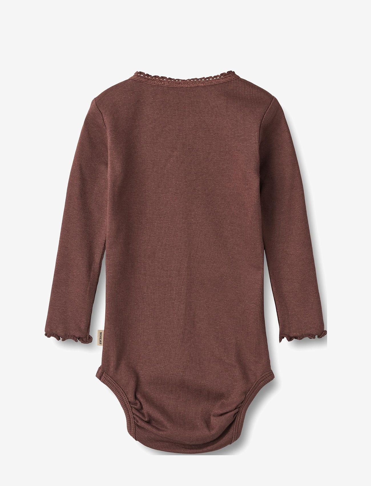 Wheat - Rib Body L/S Lotta - eggplant - 1