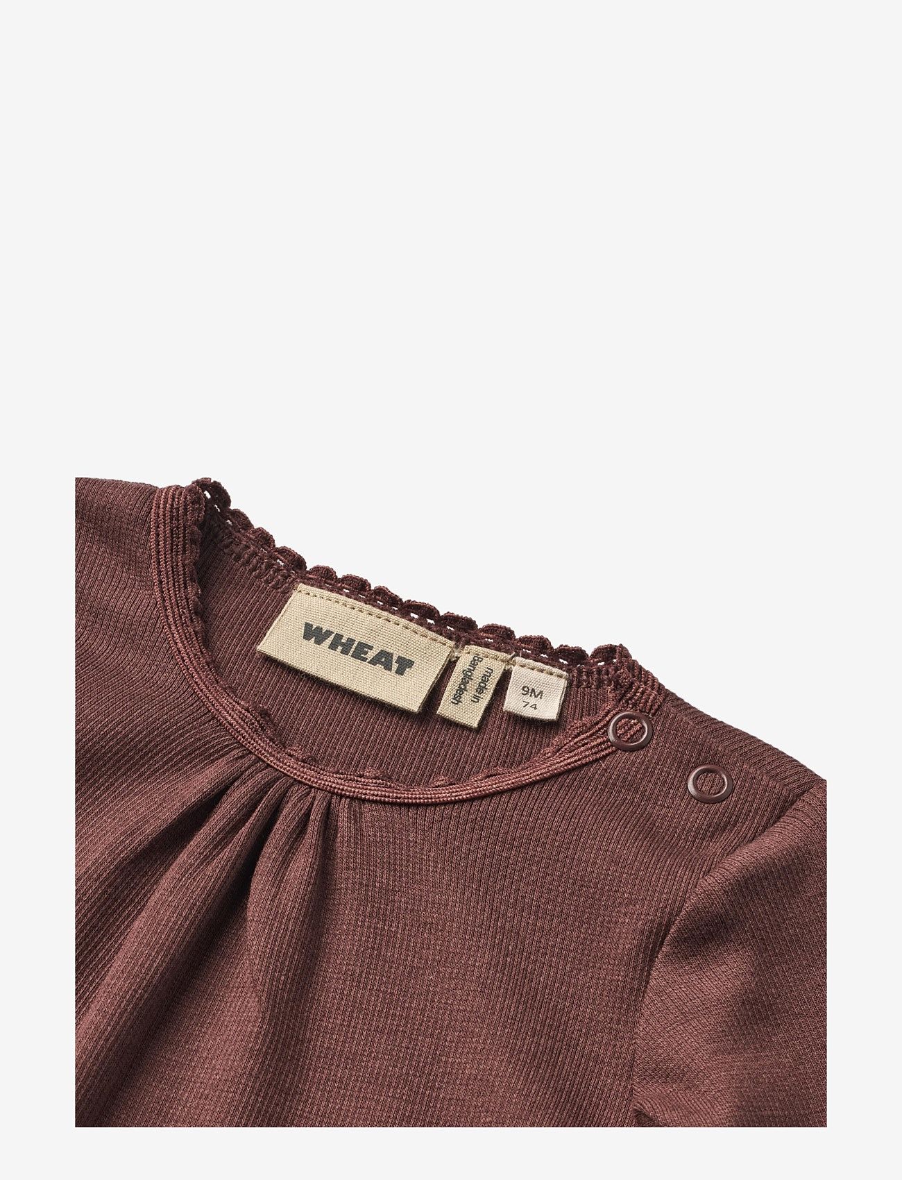 Wheat - Rib Body L/S Lotta - eggplant - 2