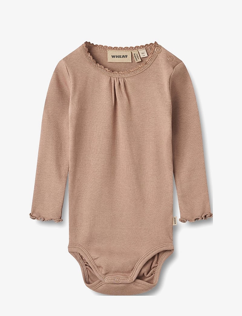 Wheat - Rib Body L/S Lotta - nougat rose - 0