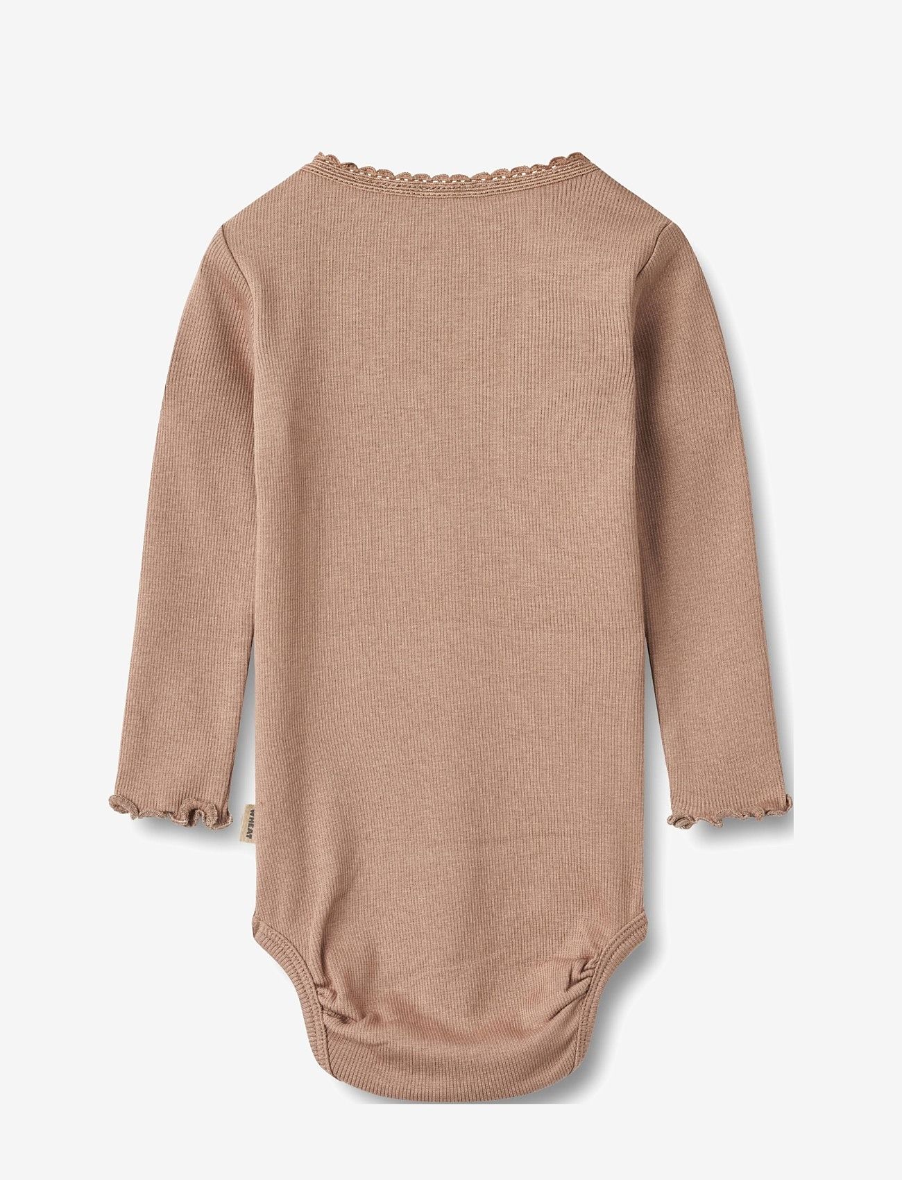 Wheat - Rib Body L/S Lotta - nougat rose - 1