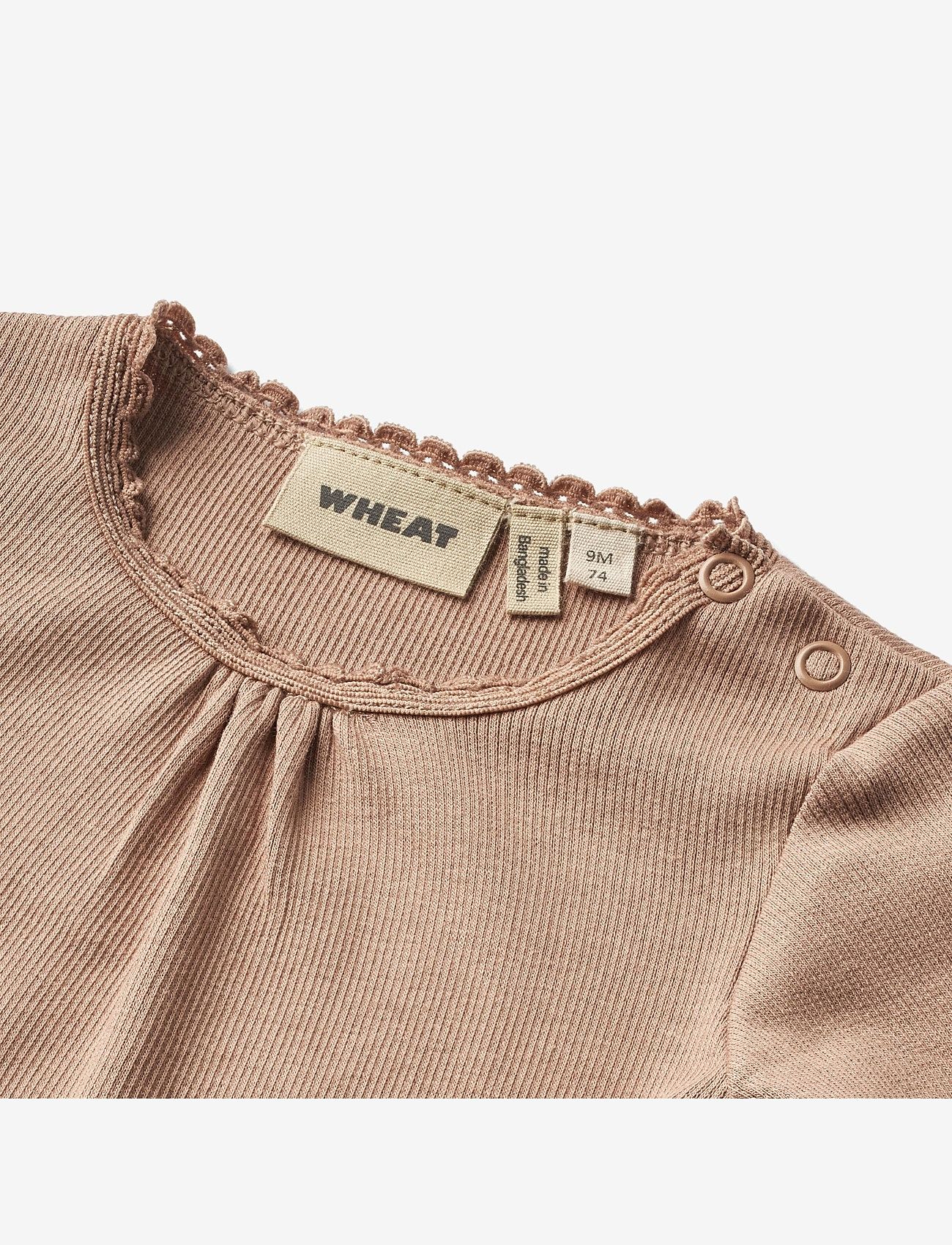 Wheat - Rib Body L/S Lotta - nougat rose - 2