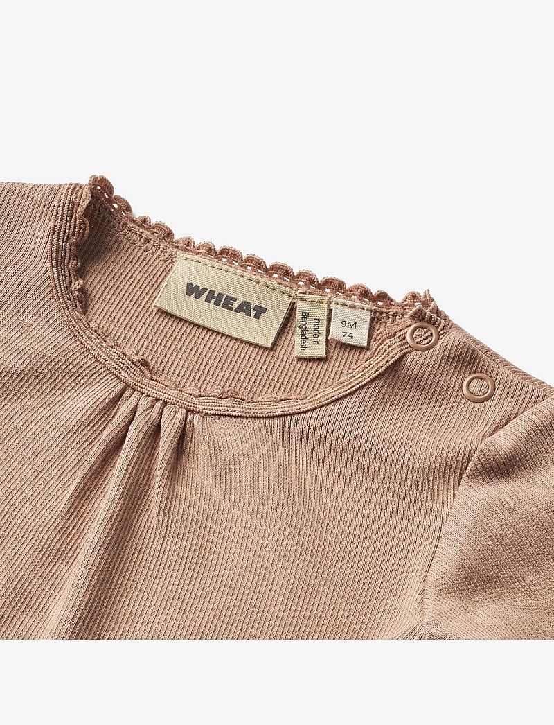 Wheat - Rib Body L/S Lotta - nougat rose - 2