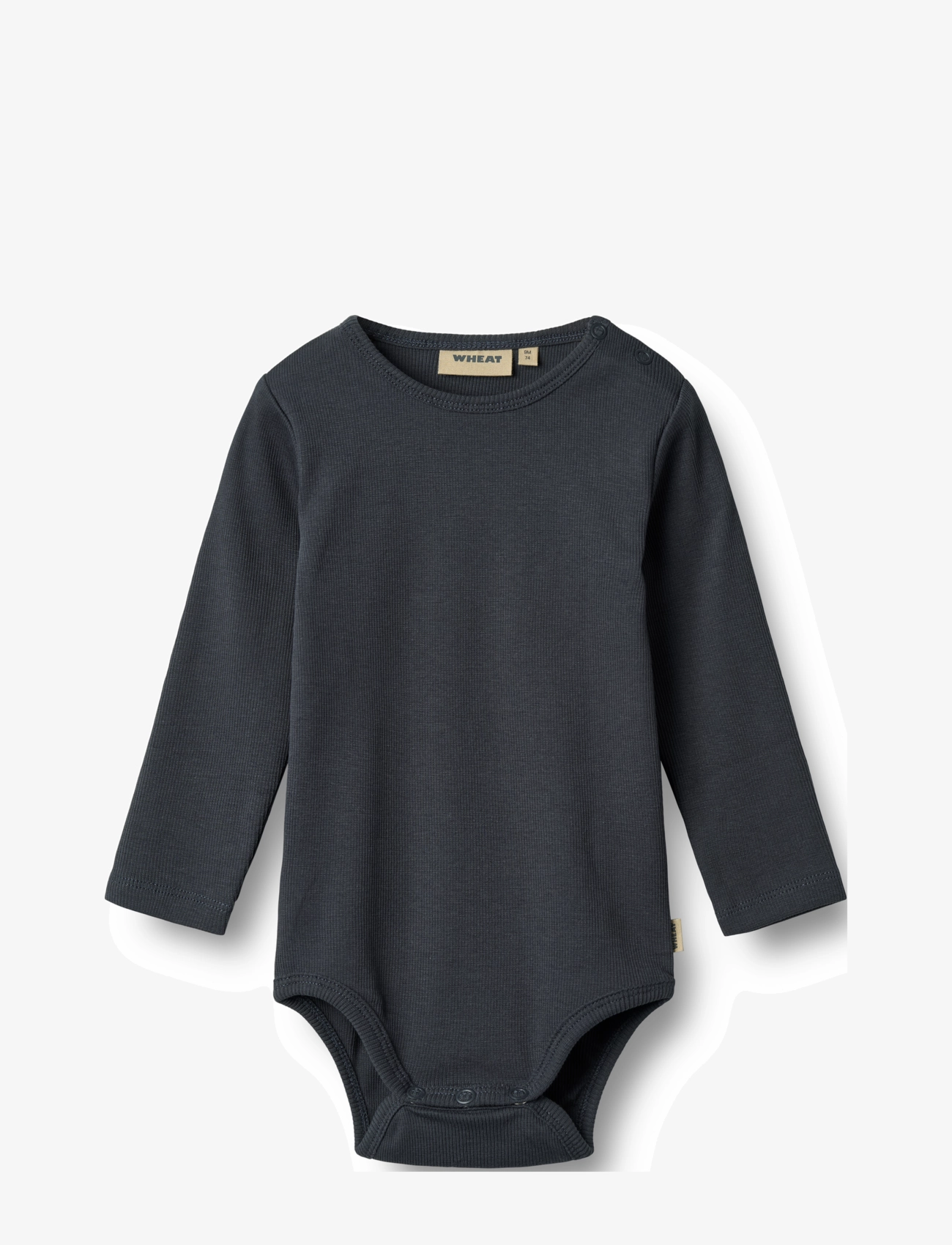 Wheat Body L/S Spencer, 56, Marineblau - Bodys, Kinder