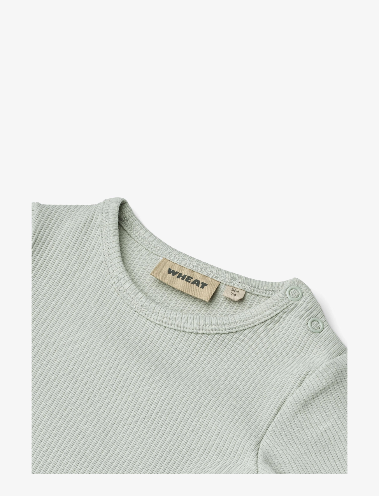 Wheat - Rib Body L/S Spencer - langærmede - rainy sky - 2