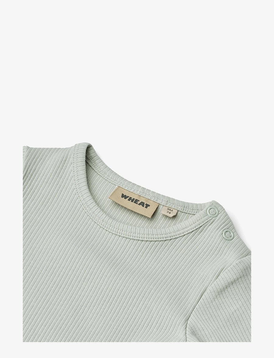 Wheat - Rib Body L/S Spencer - rainy sky - 2
