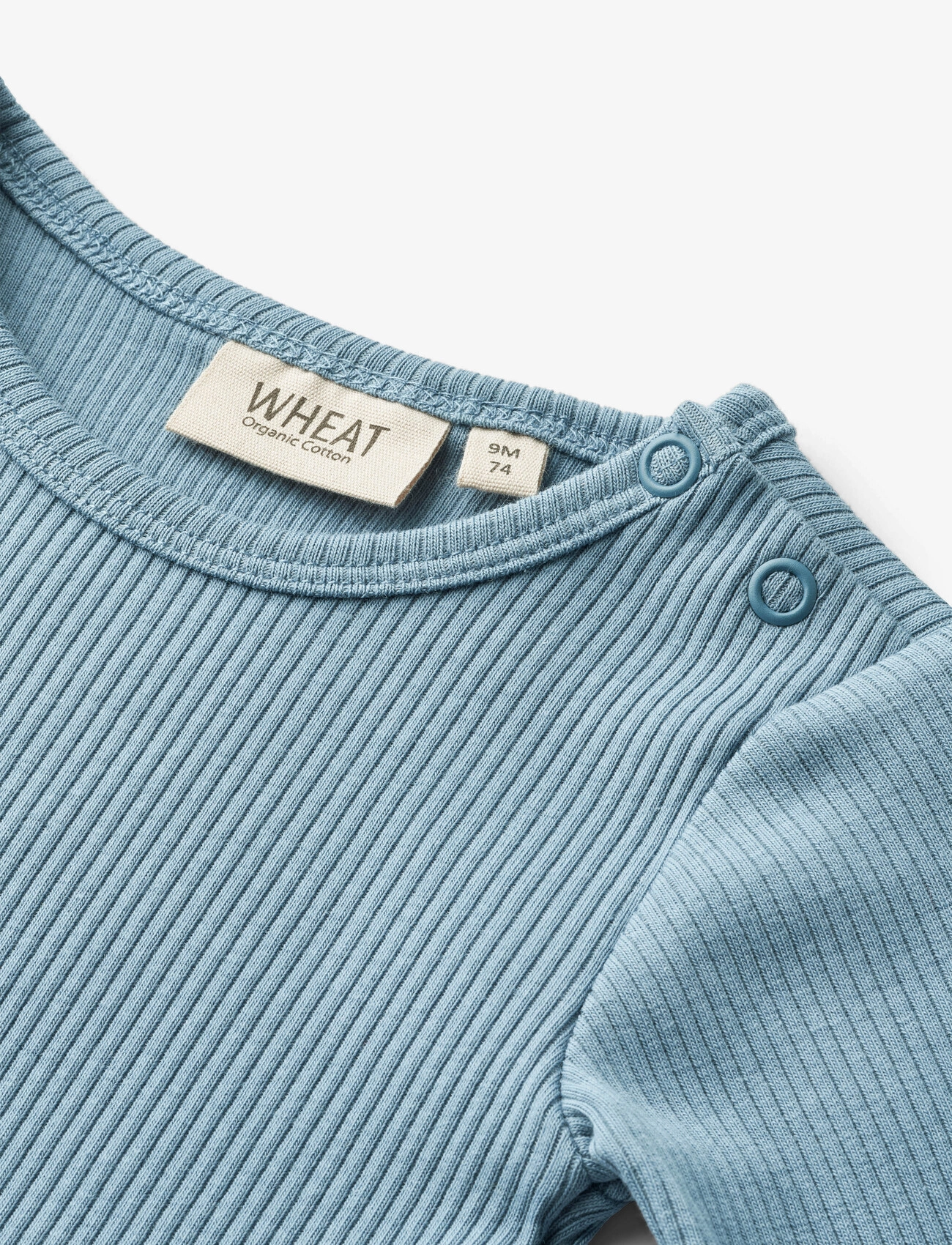 Wheat - Rib Body L/S Spencer - blue - 2