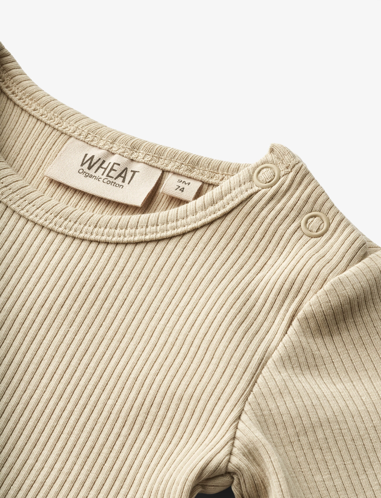 Wheat - Rib Body L/S Spencer - feather gray - 2