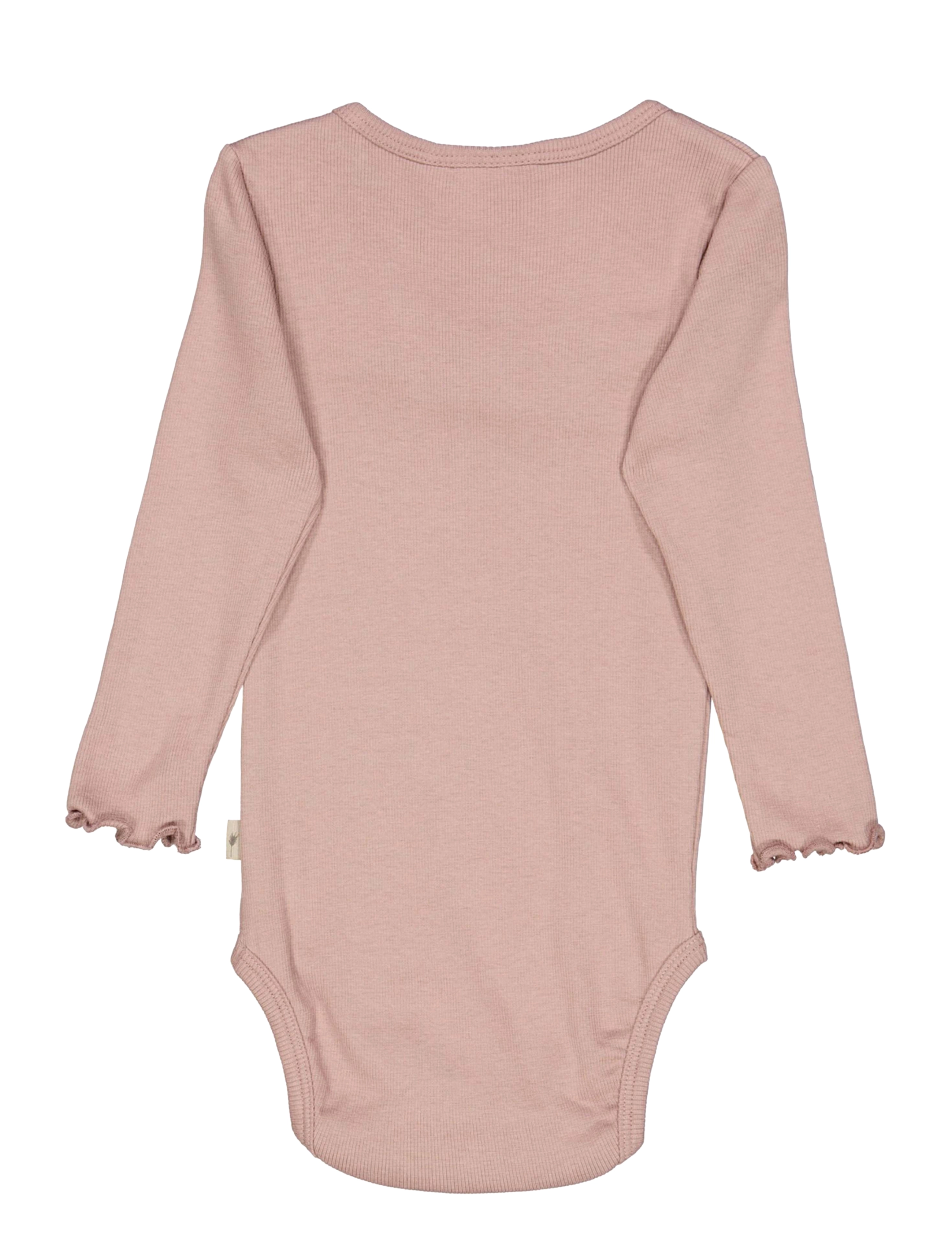 Wheat - Body Rib Ruffle LS - powder brown - 2