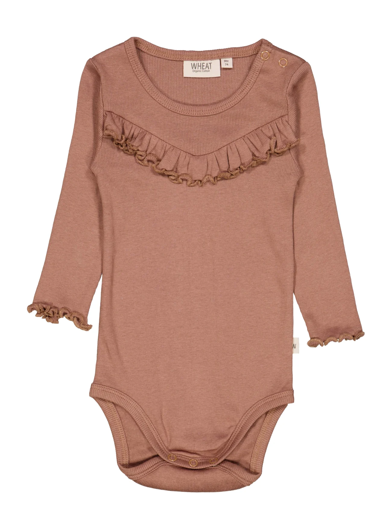 Wheat - Body Rib Ruffle LS - lowest prices - vintage rose - 0