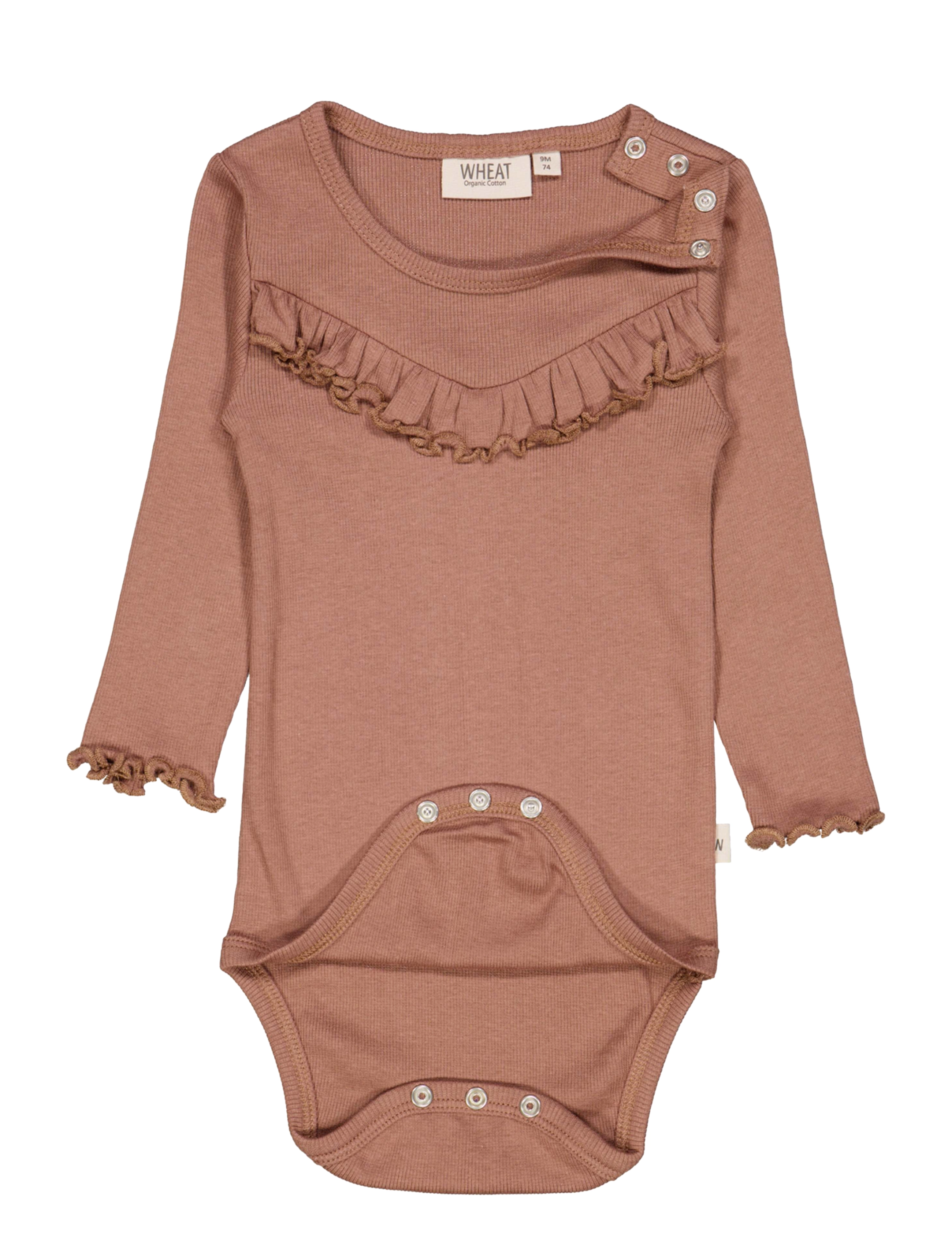 Wheat - Body Rib Ruffle LS - vintage rose - 1