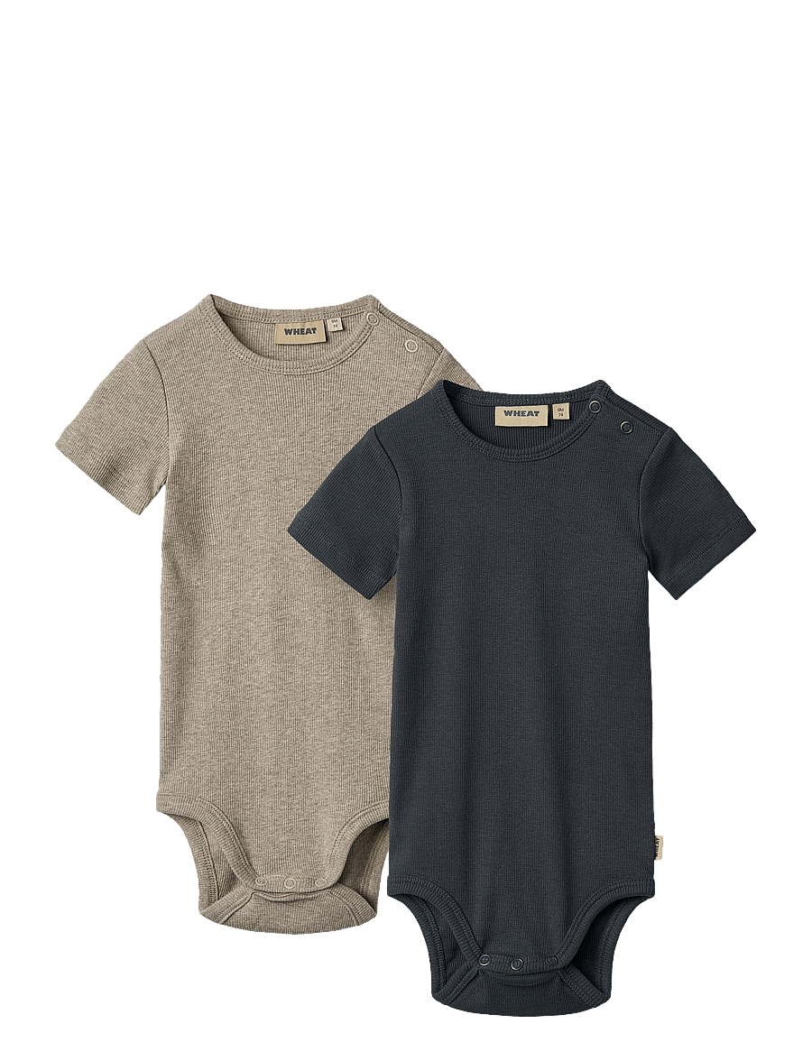 Wheat - 2 Rib Body S/S Timo - navy - 0