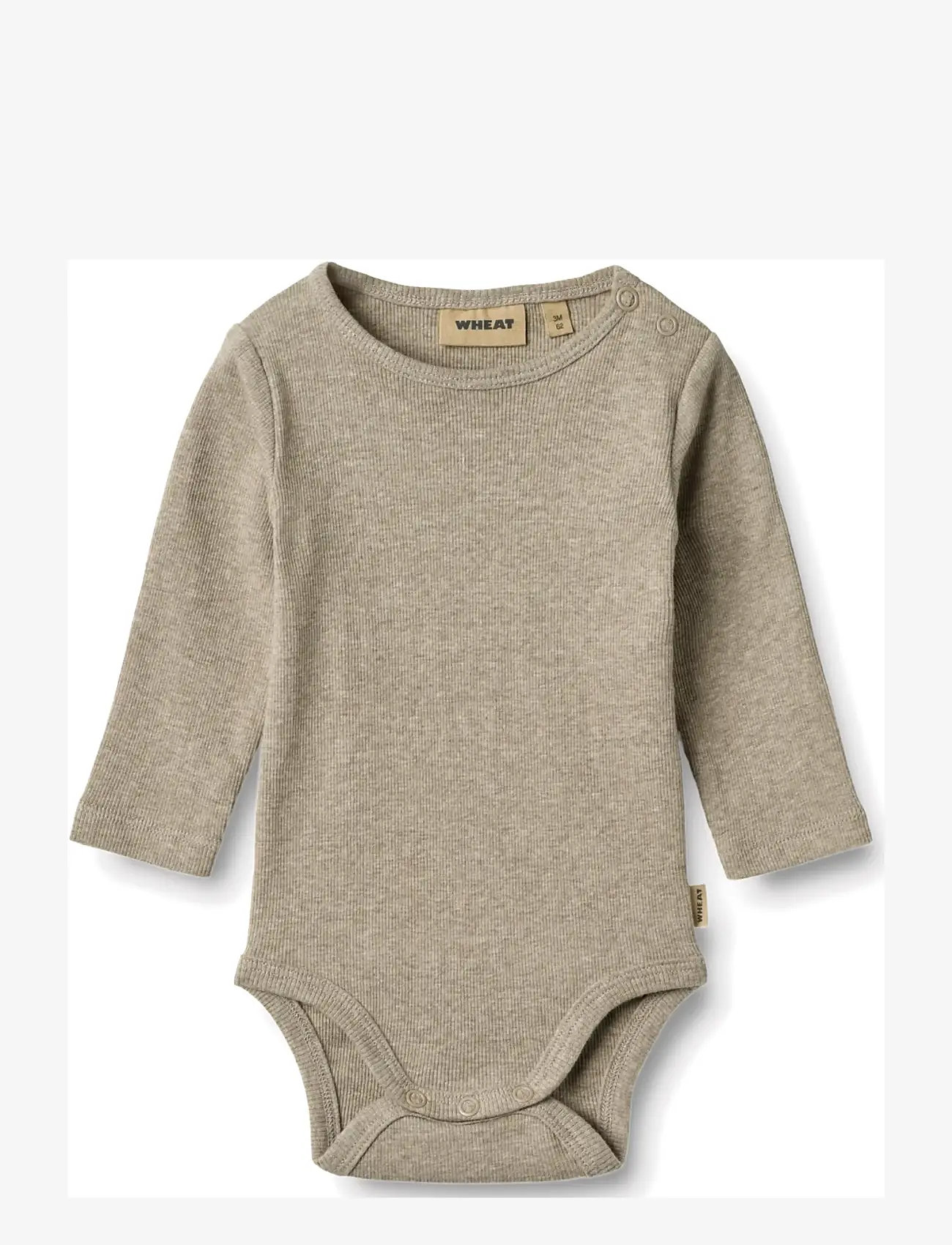 Wheat - 2 Rib Body L/S Spencer - bodide mitmikpakk - gravel melange - 3