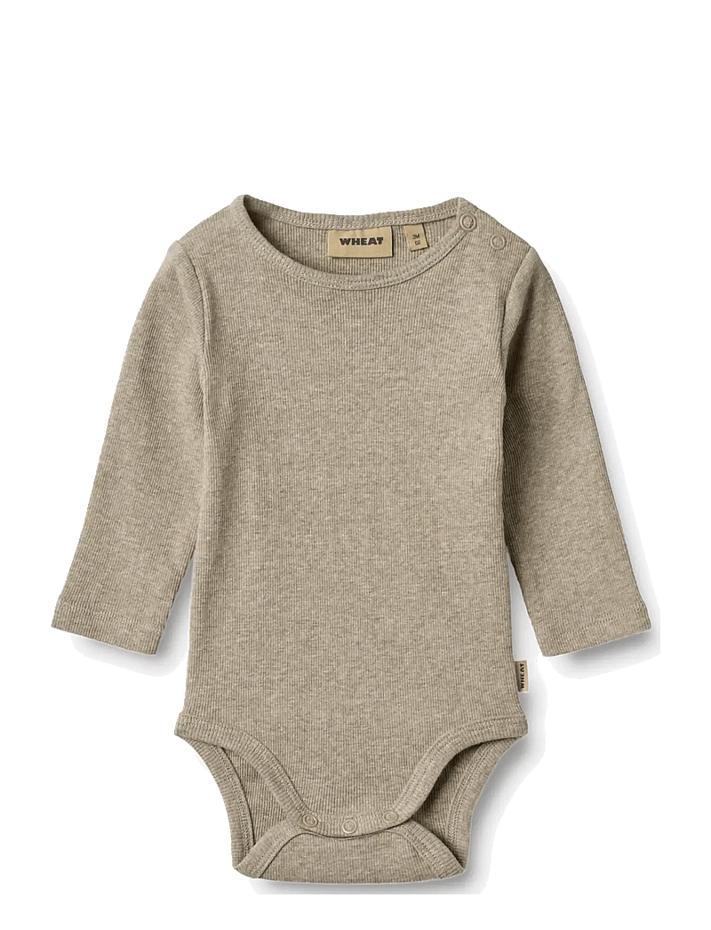Wheat - 2 Rib Body L/S Spencer - bodide mitmikpakk - gravel melange - 3