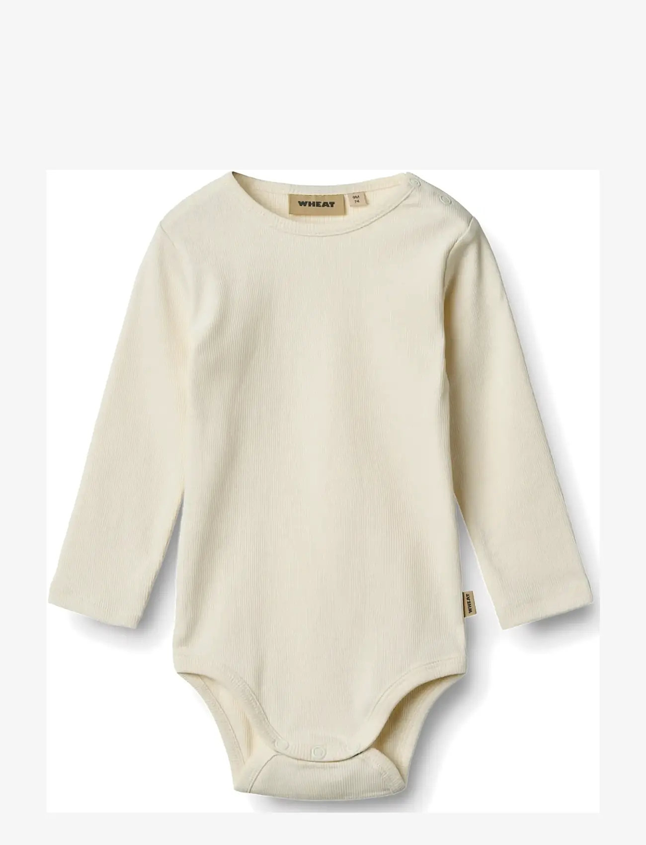 Wheat - 2 Rib Body L/S Spencer - bodide mitmikpakk - gravel melange - 4