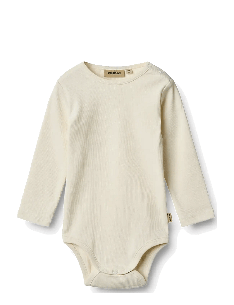 Wheat - 2 Rib Body L/S Spencer - bodide mitmikpakk - gravel melange - 4