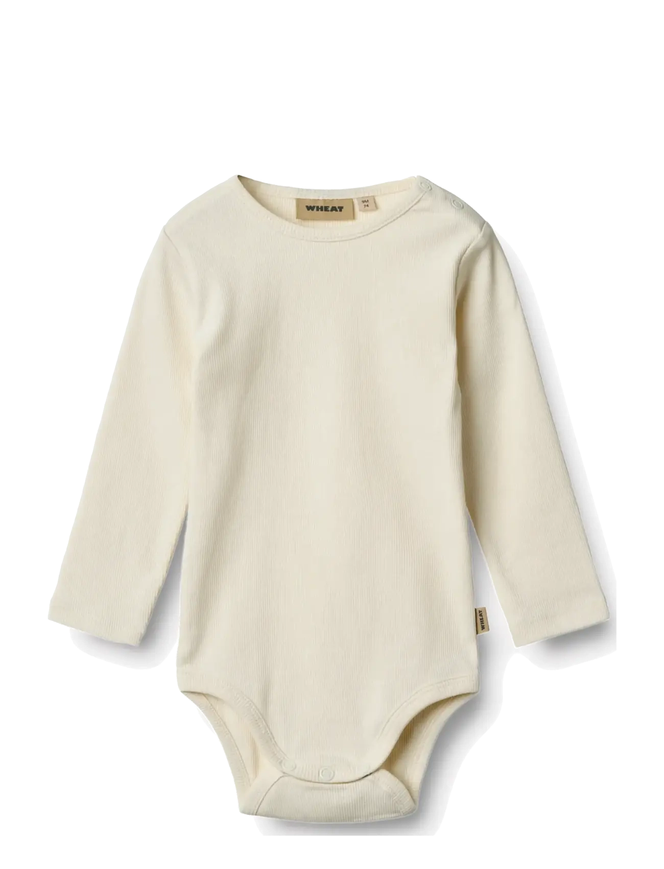 Wheat - 2 Rib Body L/S Spencer - bodyer i multipack - gravel melange - 4