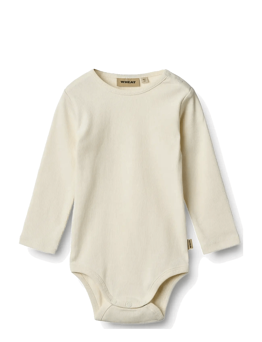 Wheat - 2 Rib Body L/S Spencer - multipack bodys - gravel melange - 4