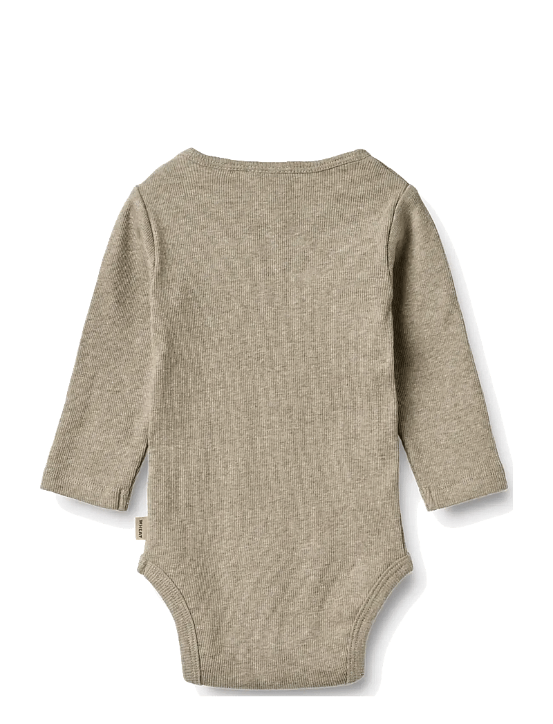 Wheat - 2 Rib Body L/S Spencer - bodide mitmikpakk - gravel melange - 5