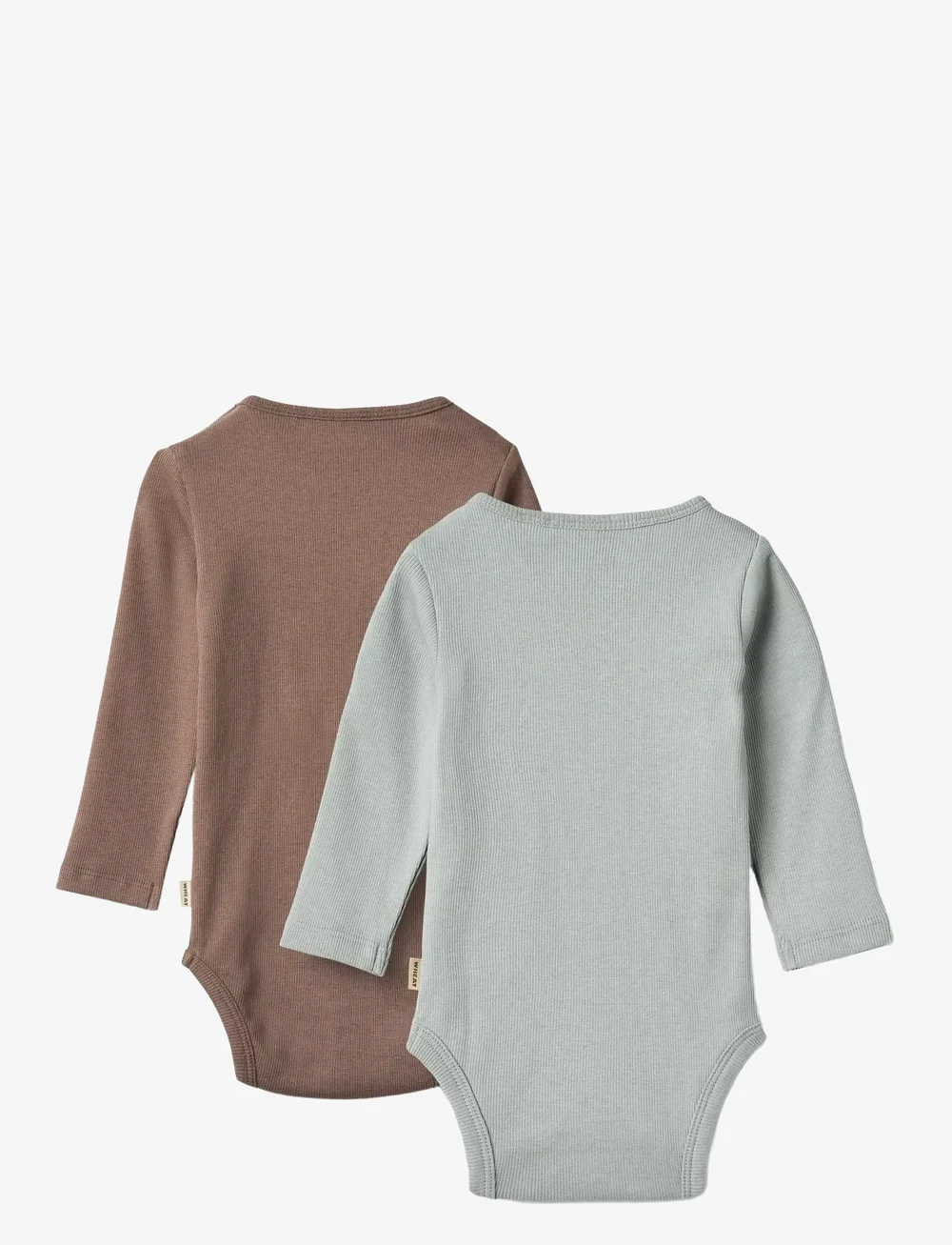 Wheat - 2 Rib Body L/S Spencer - multipack bodys - soft rain brown - 1