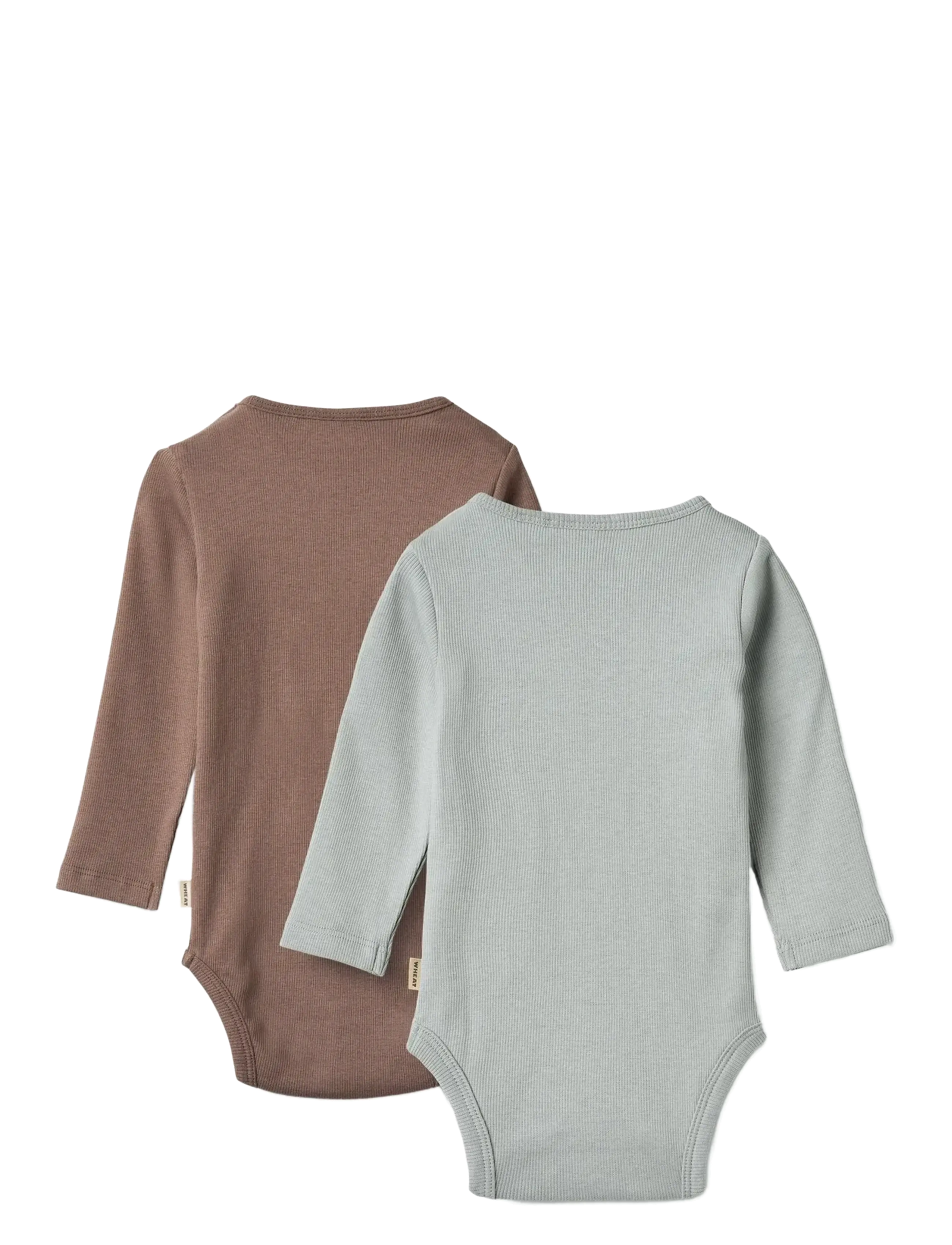 Wheat - 2 Rib Body L/S Spencer - langærmede - soft rain brown - 1