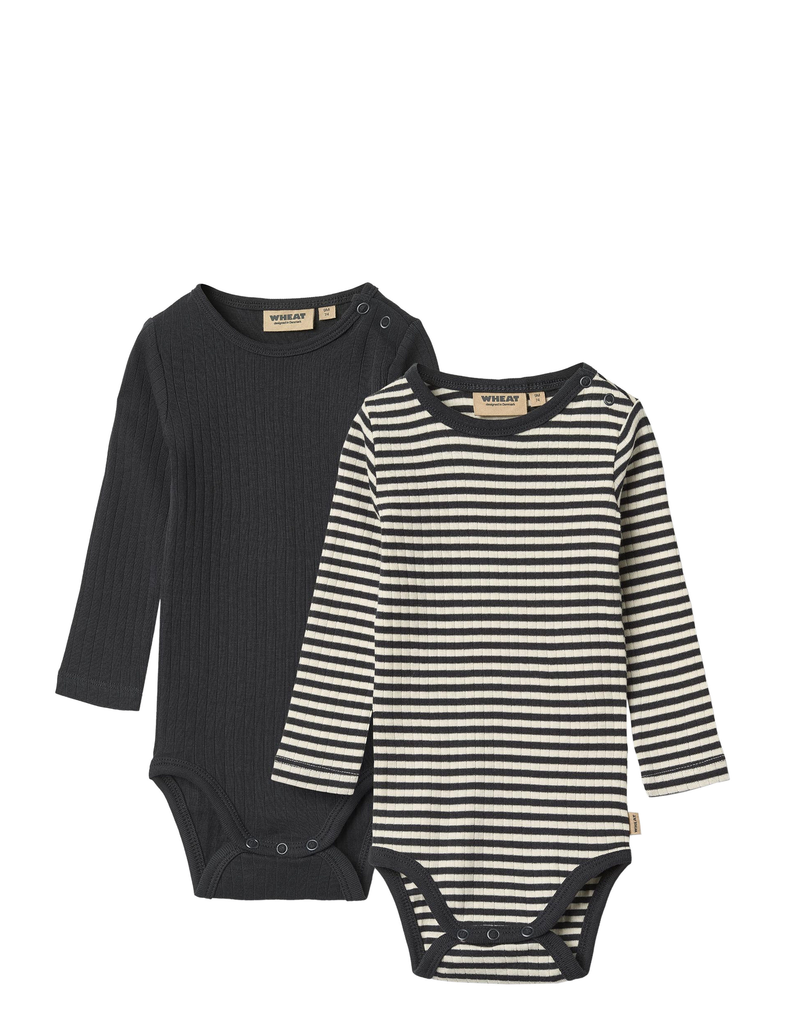 WHEAT 2 Rib Body L/S Spencer Navy - 62 - Kinder