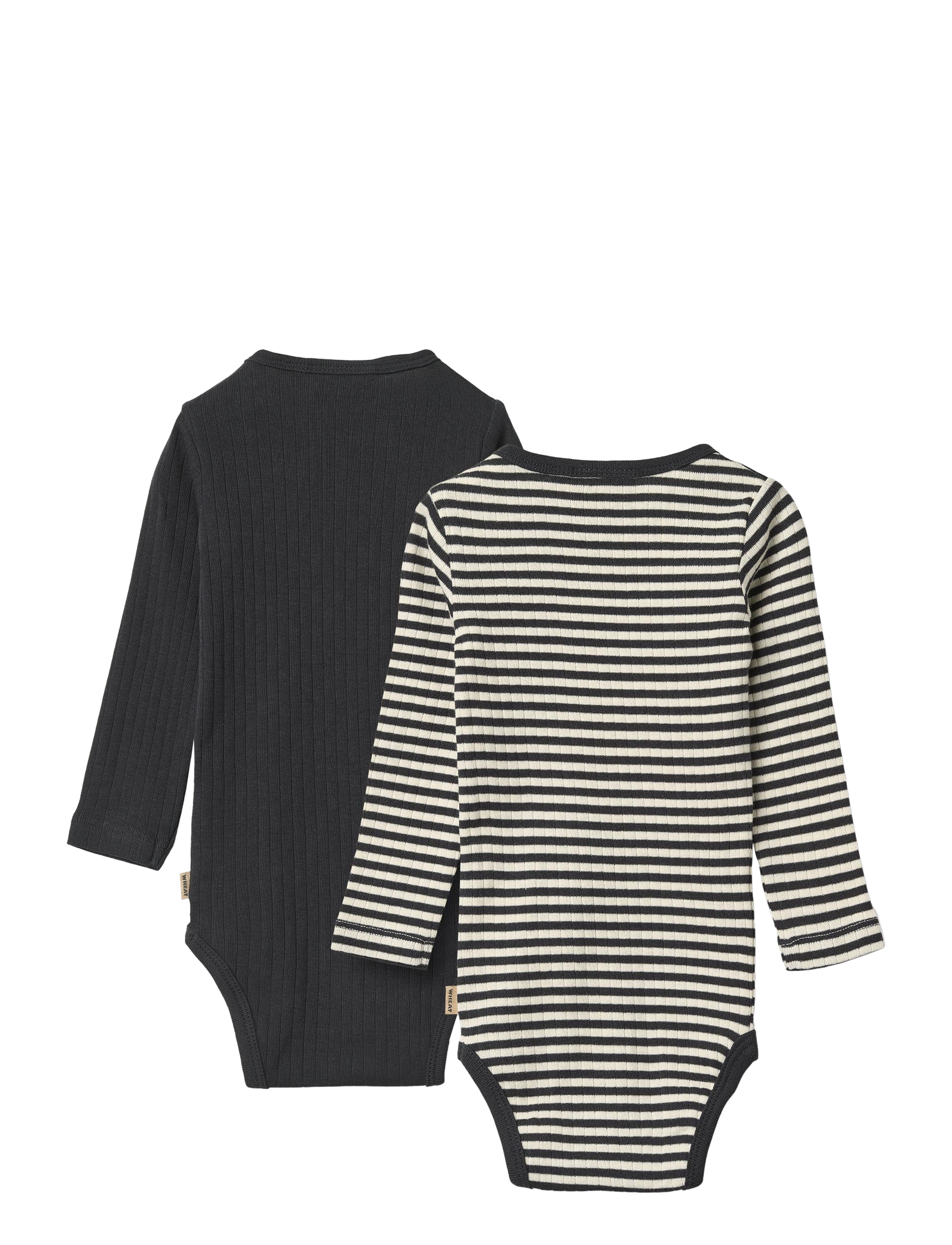 Wheat - 2 Rib Body L/S Spencer - bodyer i multipack - navy rib stripe - 1