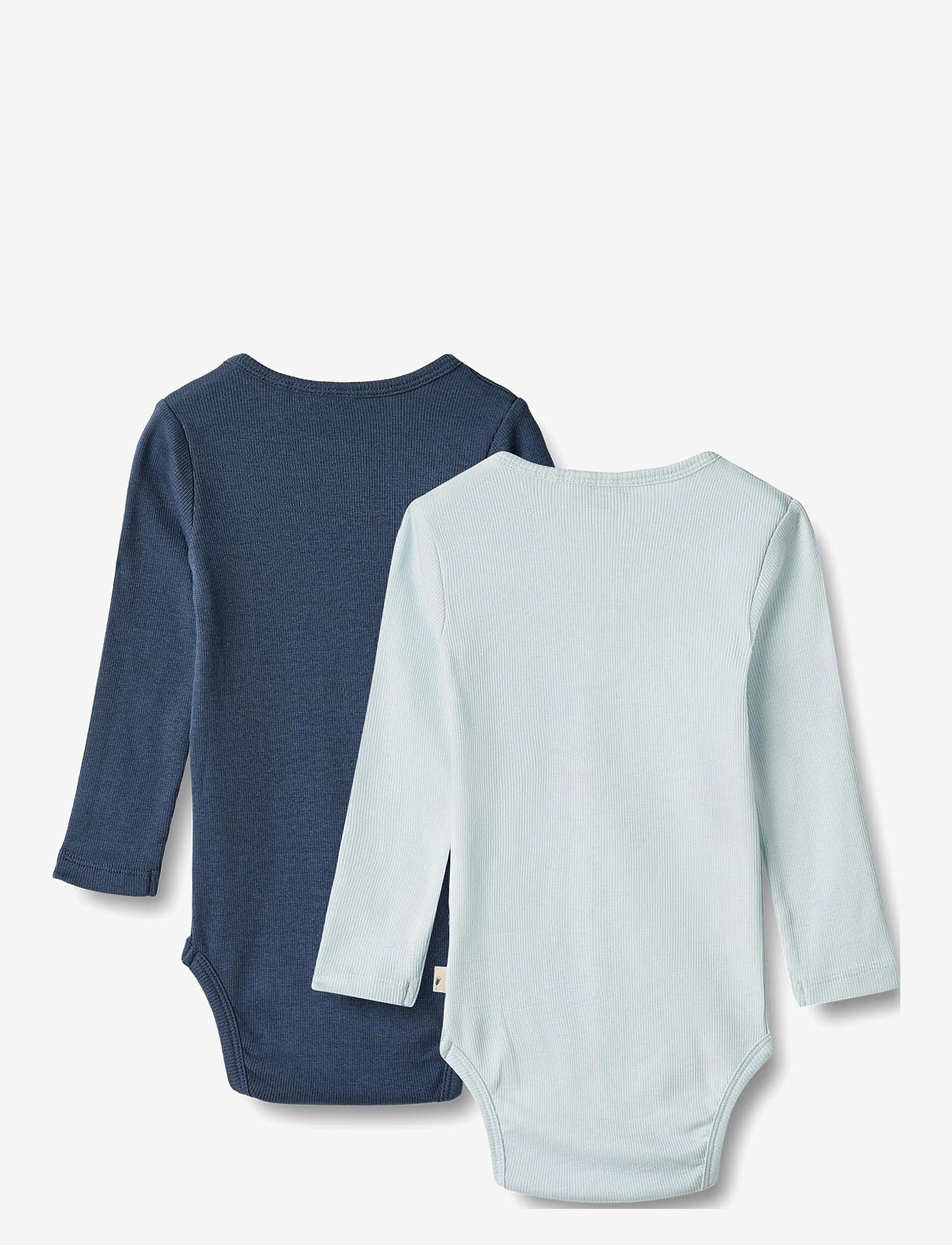 Wheat - 2 Rib Body L/S Spencer - light blue navy - 1